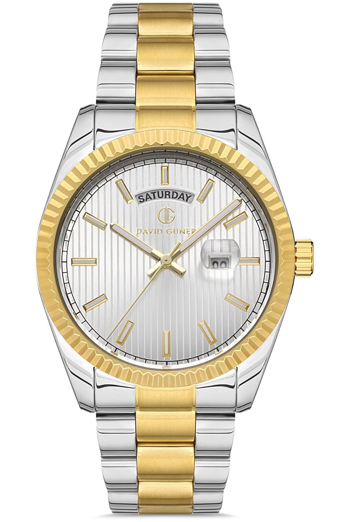 DAVID GUNER DAVİD GÜNER ERKEK KOL SAATİ DG-8329GA-D1 41 MM METAL-GOLD
