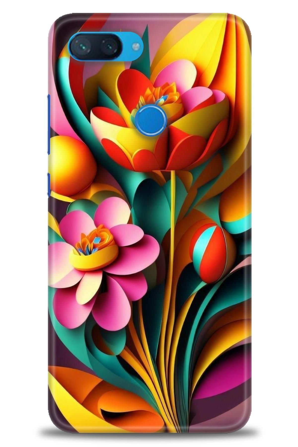 CooperTech Xiaomi Mi 8 Lite İle Uyumlu HD Baskılı Desenli Silikon Kılıf - 532