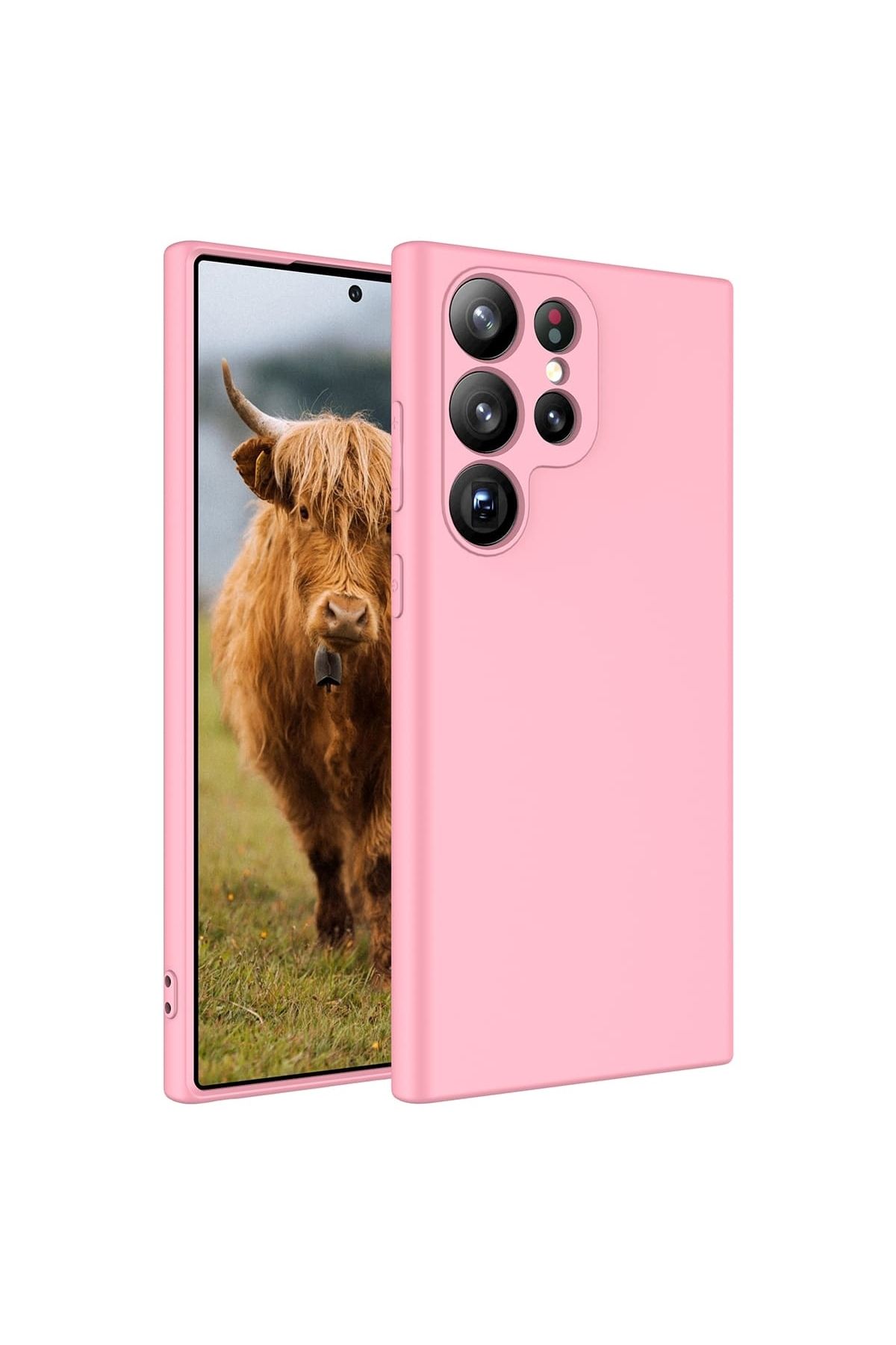 YTSGLOBAL Galaxy S23 Ultra Uyumlu YTSG Mara Lansman Kılıf-Pembe