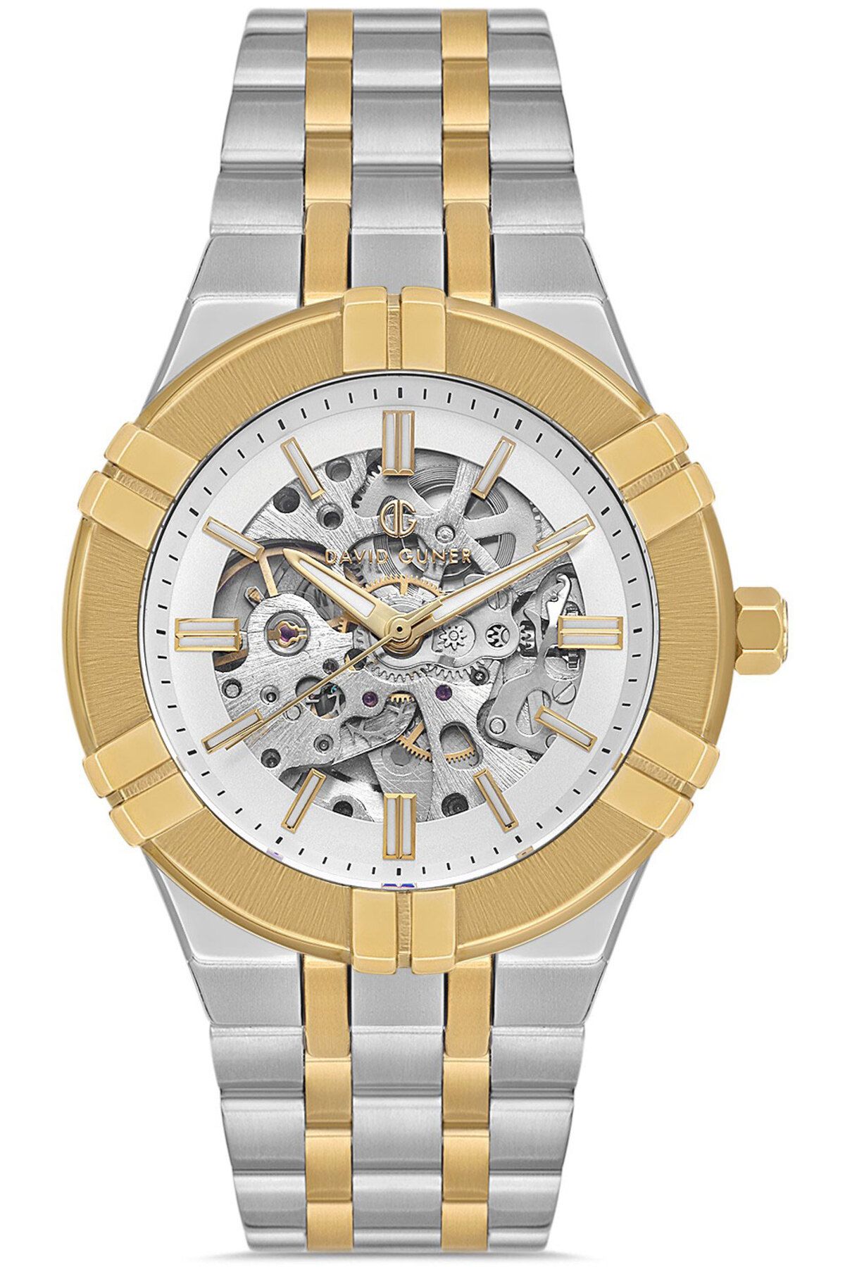DAVID GUNER DAVİD GÜNER ERKEK KOL SAATİ DG-8710GA-D1 43 MM METAL-GOLD