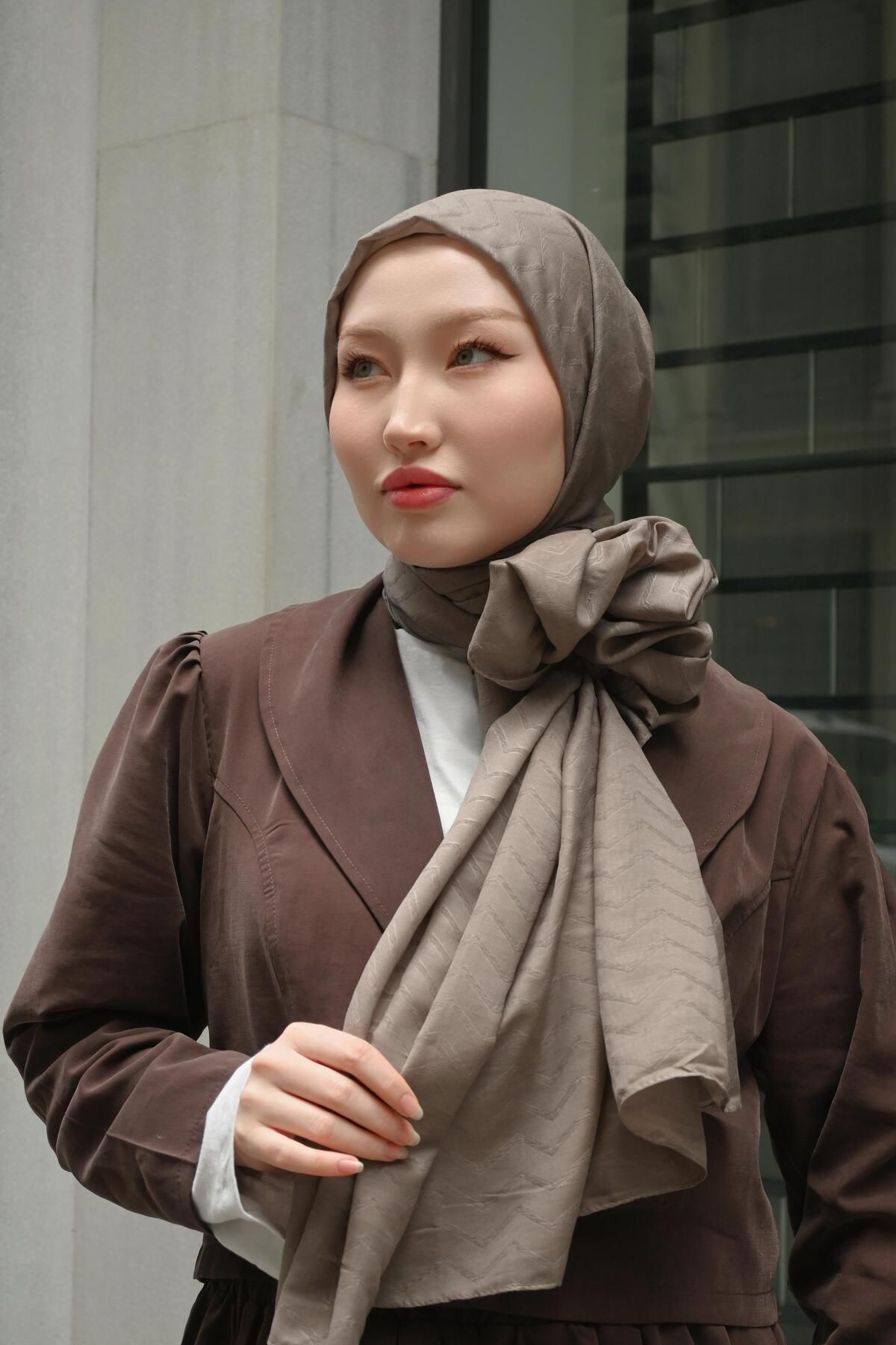 Pull Scarfs Vizon - Zigzag Desen Bambu Jakar