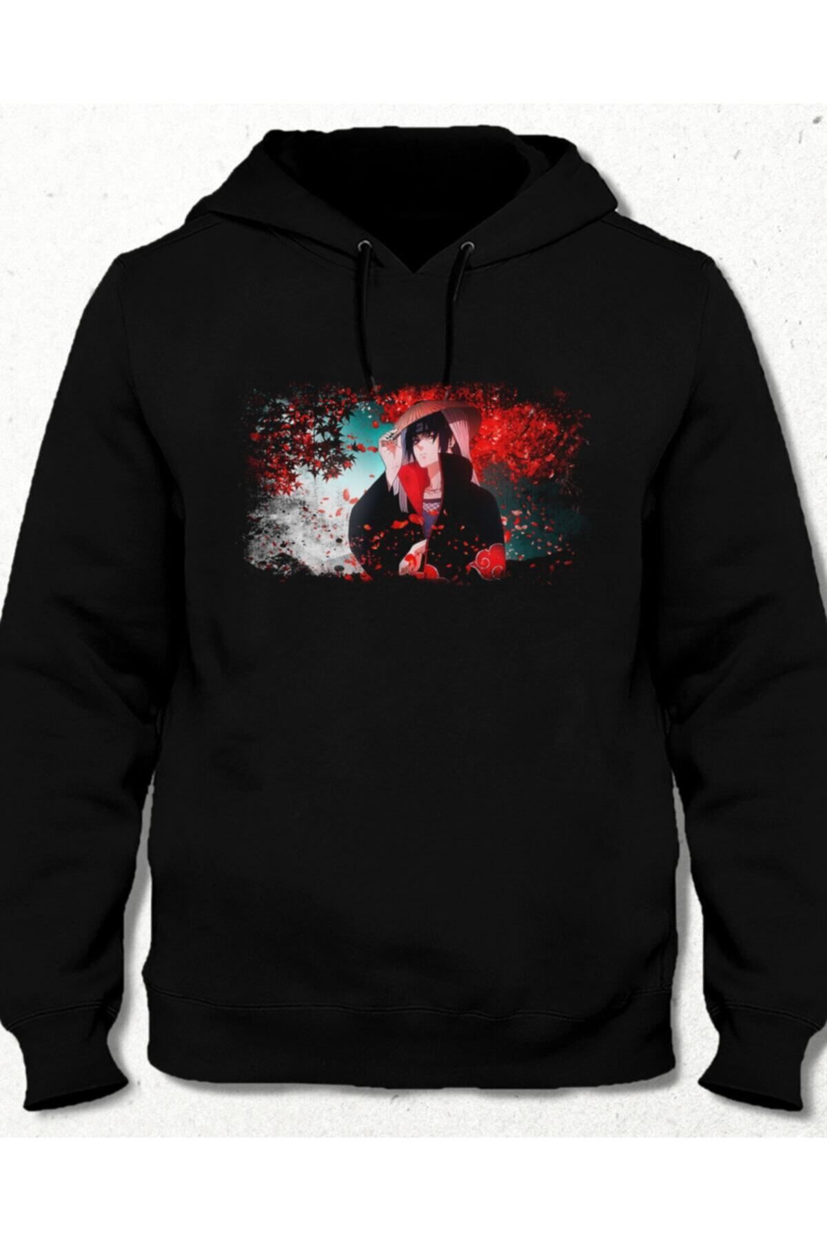 Pisa Art Itachi Uchiha Cepsiz Kapşonlu Sweatshirt