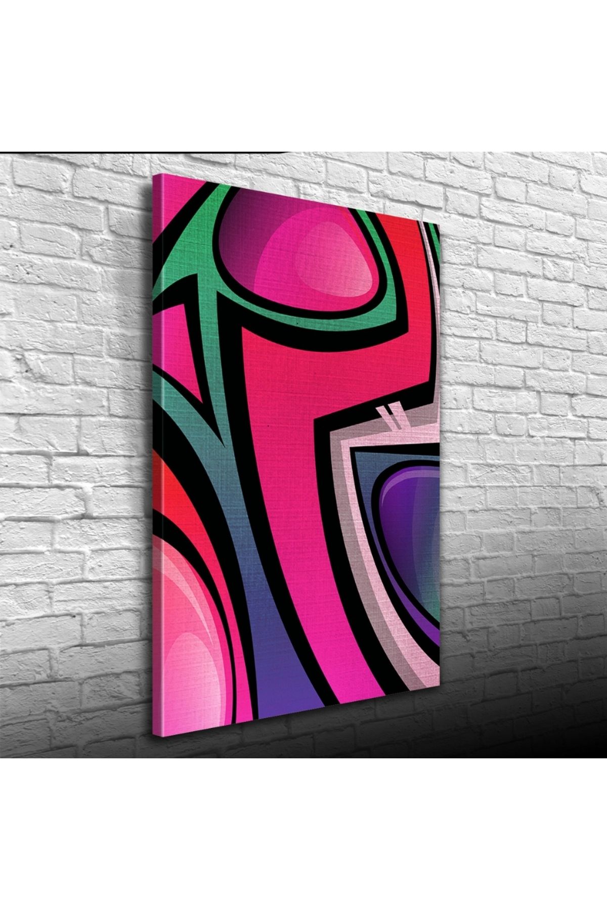 Kanonik Education Soyut Çalışma, Canlı Renkler Kanvas Tablo 50 x 70