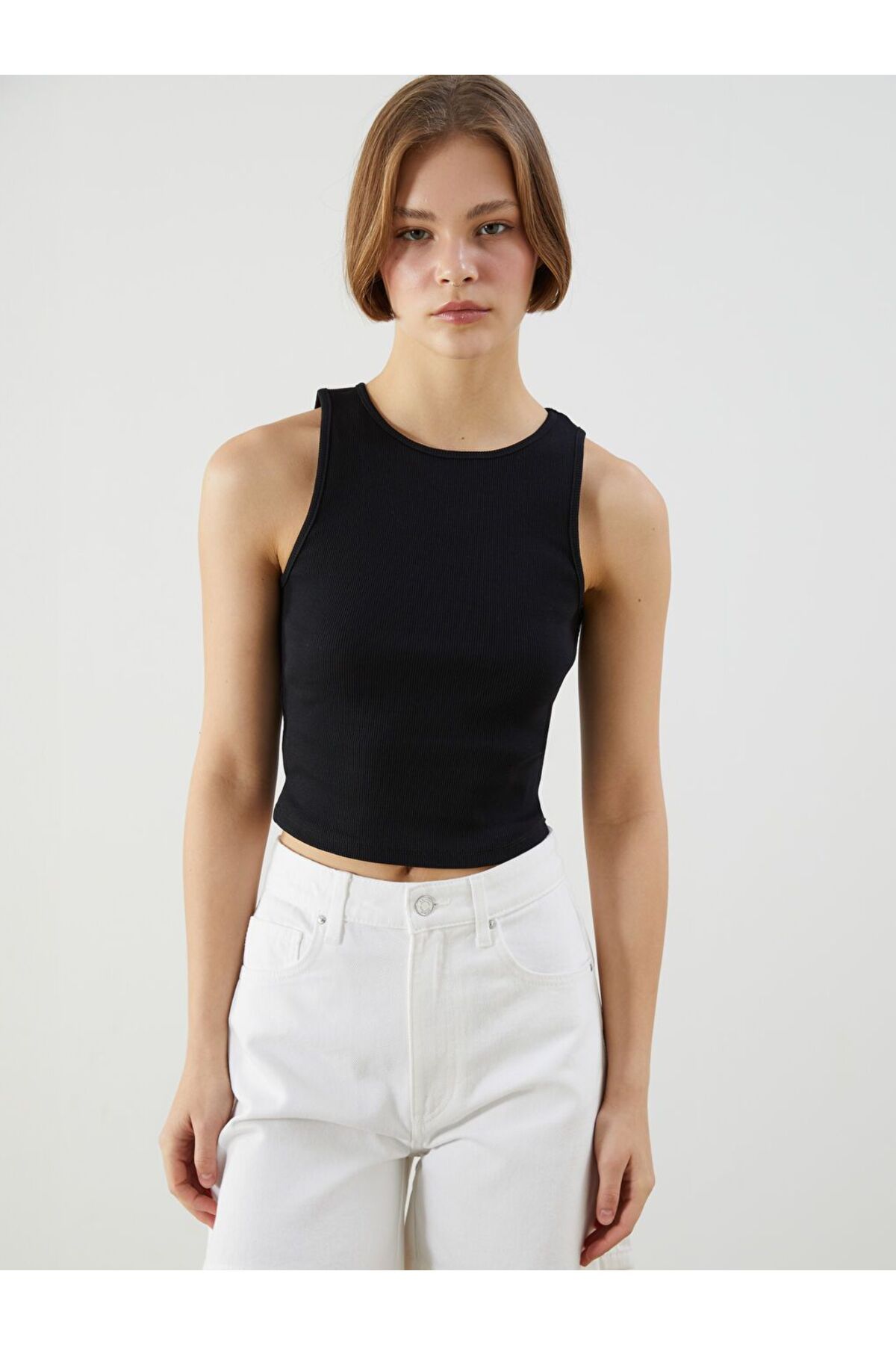 LC Waikiki XSIDE Bisiklet Yaka Kadın Crop