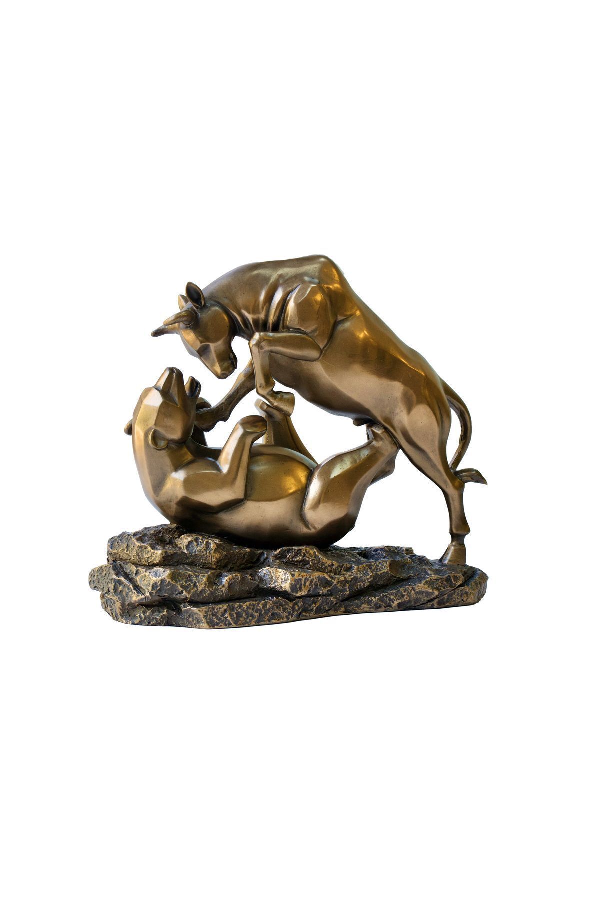 SerenityHaven Boğa Ve Ayı Dekoratif Biblosu Bull Market Borsa Hediyelik