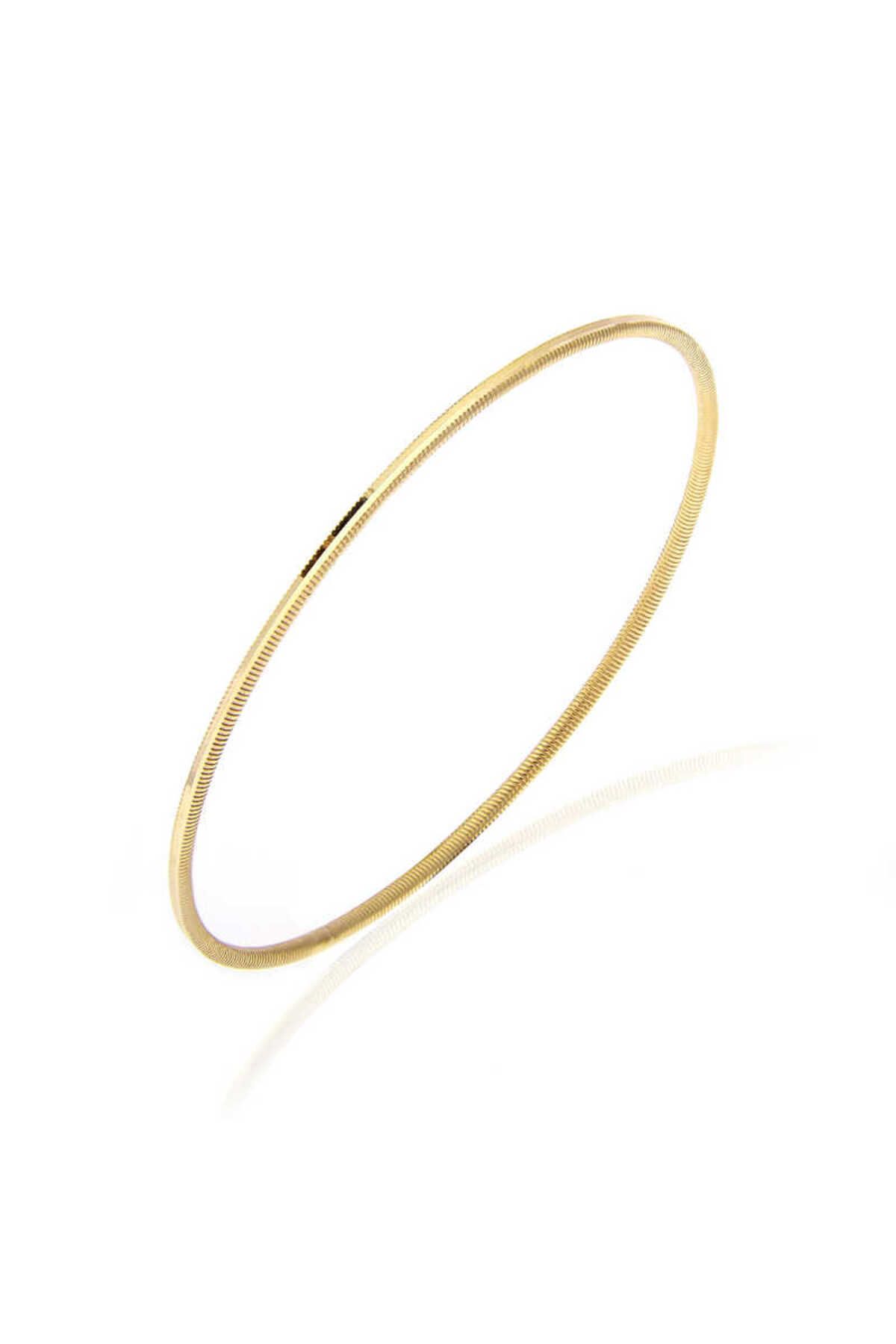 Findit Gümüş Gold Ajda Kadın Bilezik 6.8 cm