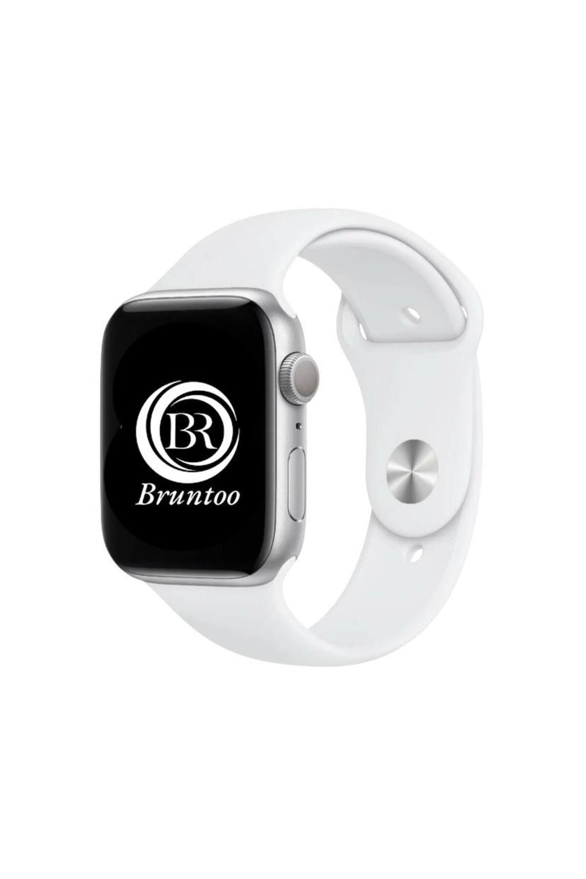 Bruntoo BR Apple Watch Series Ultra 10/9/8/7/6/5/4/SE/3/2/1 49mm-46mm-45mm-44mm-42mm M/L Beden Silikon kordon