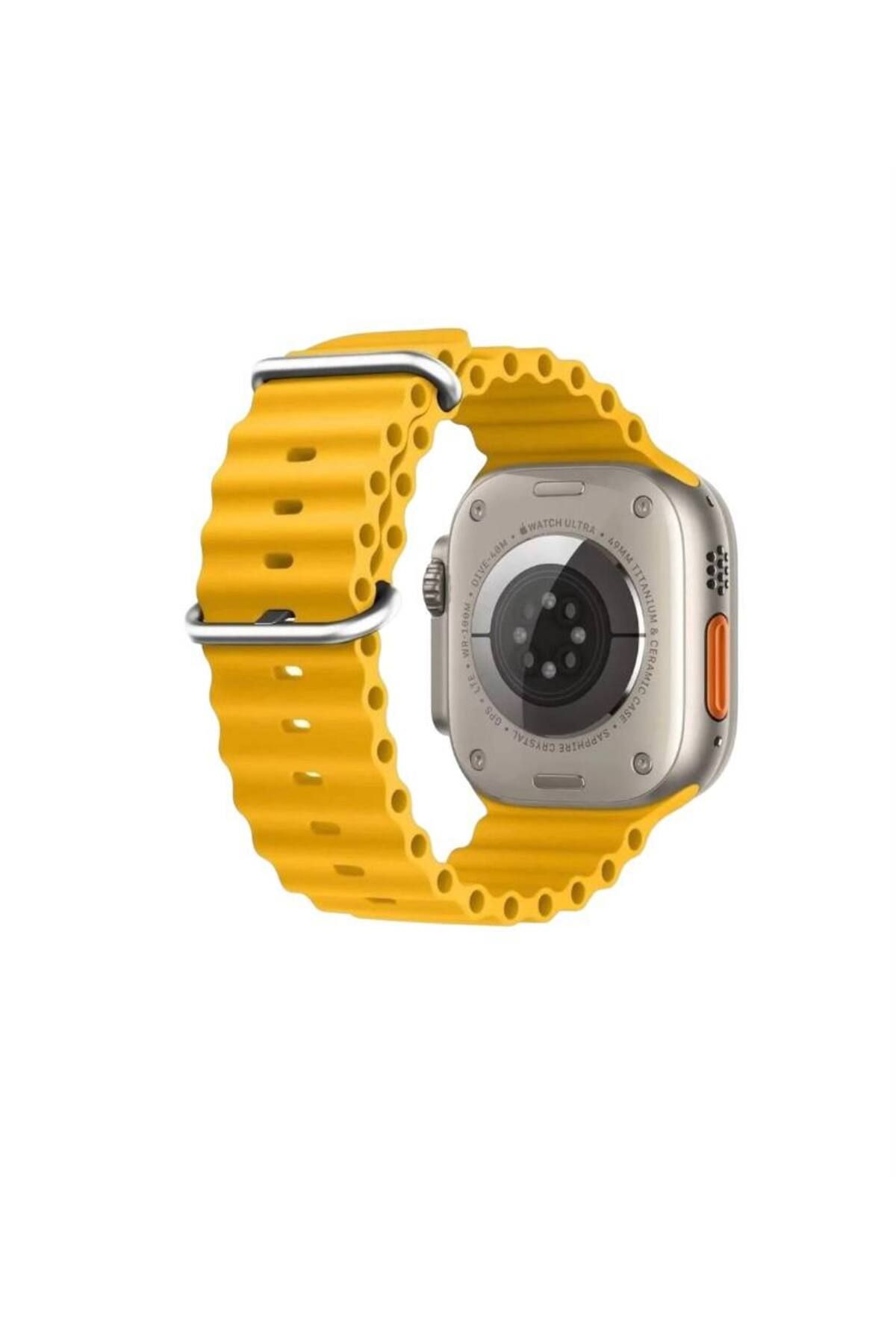 Bruntoo BR Apple Watch Series Ultra 10/9/8/7/6/5/4/SE/3/2/1 49mm-46mm-45mm-44mm-42mm Ocean Loop Silikon kordon