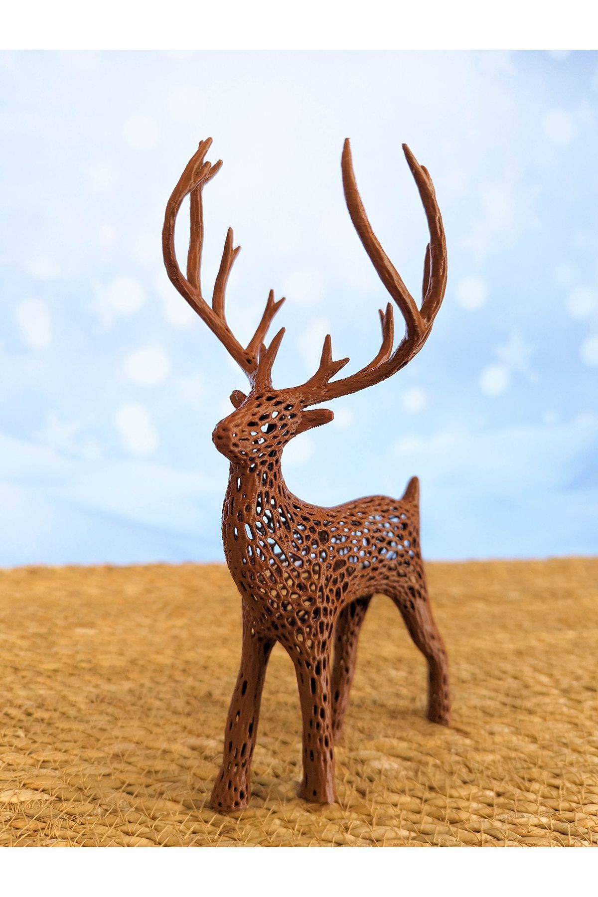 SerenityHaven Varonoi Geyik Biblo 20cm - Kahverengi - Bioplastik