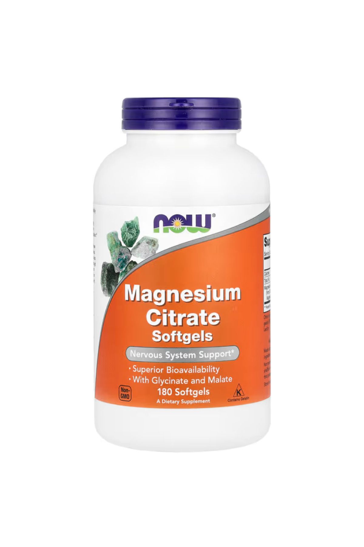 Now Foods , Magnesium Citrate, 180 Softgels (133 mg per Softgel)