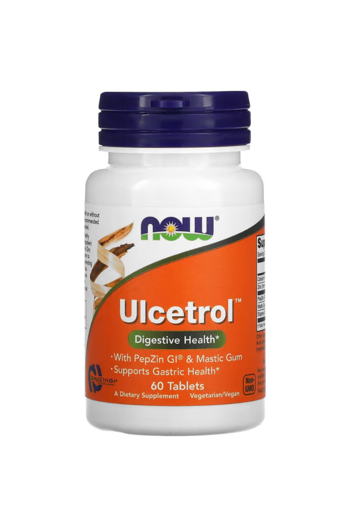 Now Foods , Ulcetrol, With PepZin GI & Mastic Gum 60 Tablets