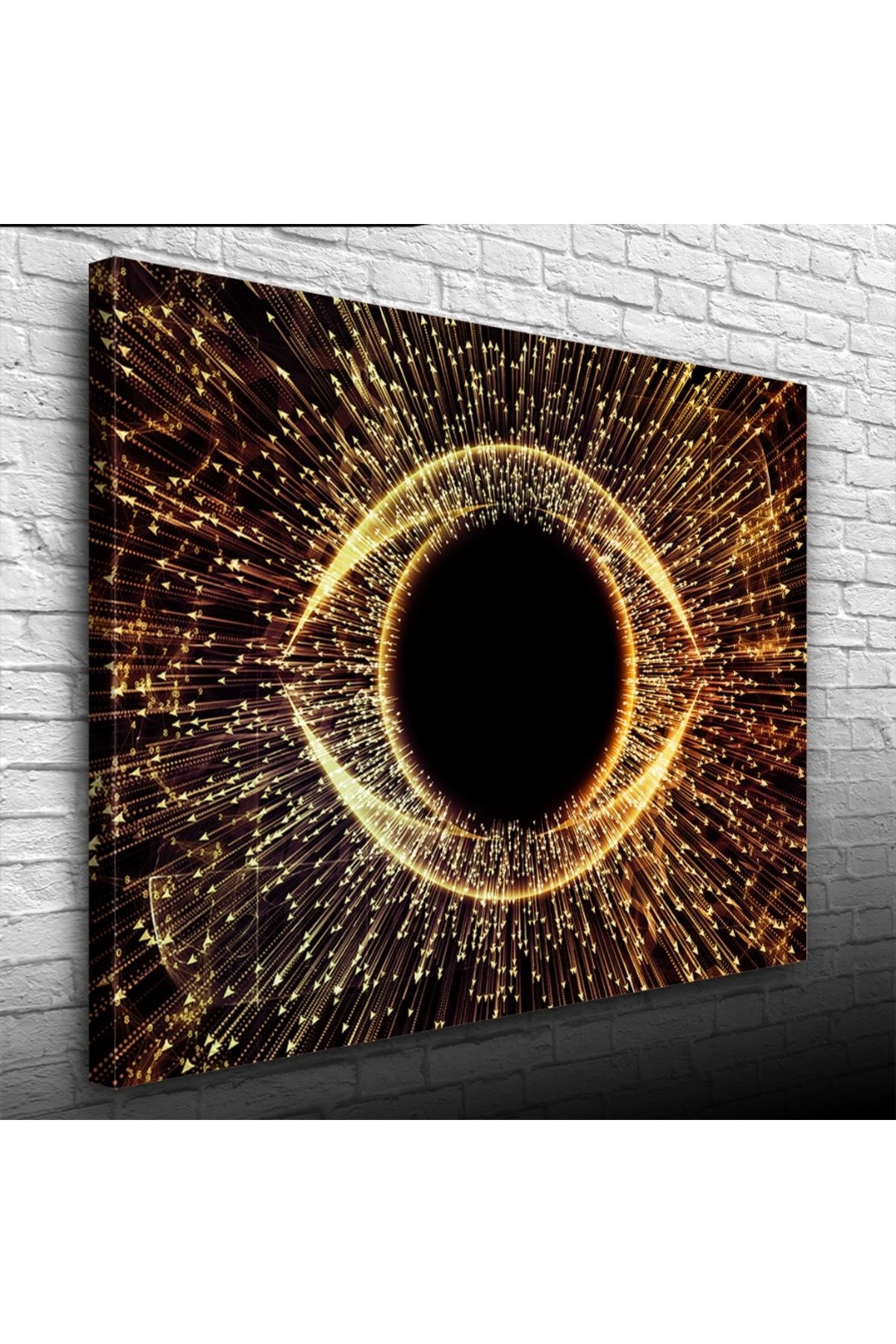Kanonik Education Digital Yanılsama Siyah ve Kahve Tonlarda Kanvas Tablo 50x 70