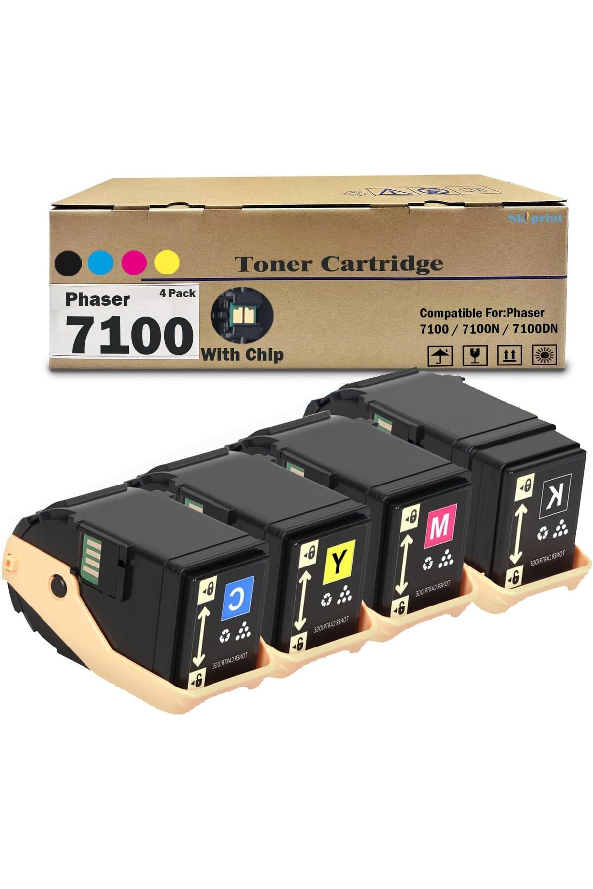 Xerox Phaser 7100 7100N 7100DN Printer MUADİL TONER SET