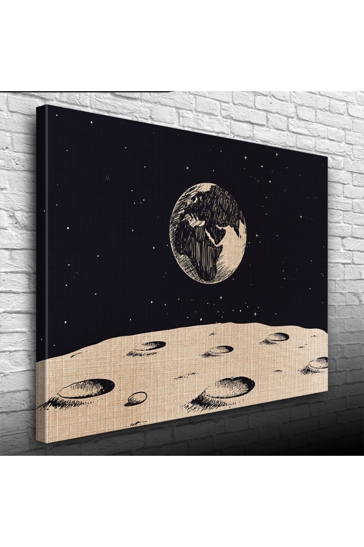 Kanonik Education Aydan Dünyanın Görünüşü Kanvas Tablo 50 x 70