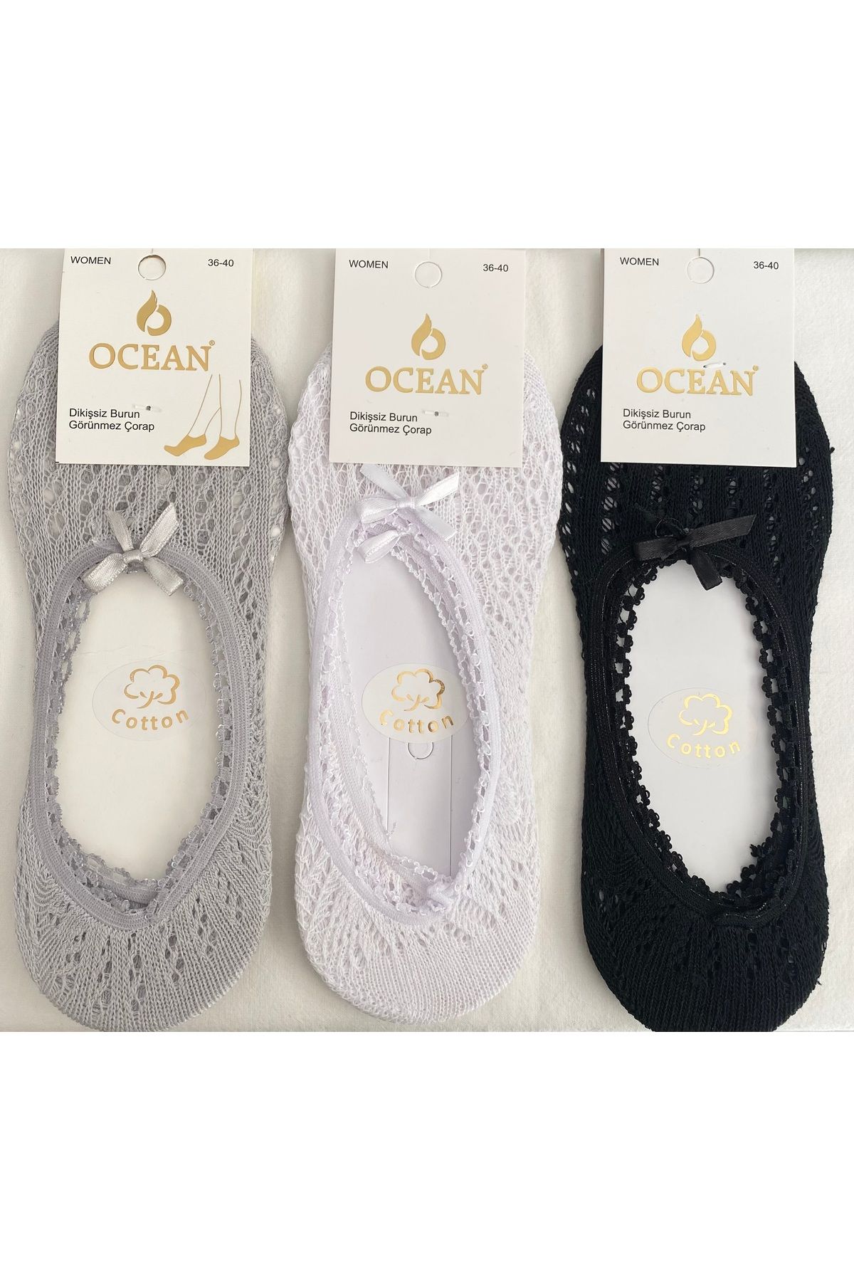 PELMA MODA Üçlü Babet Çorap