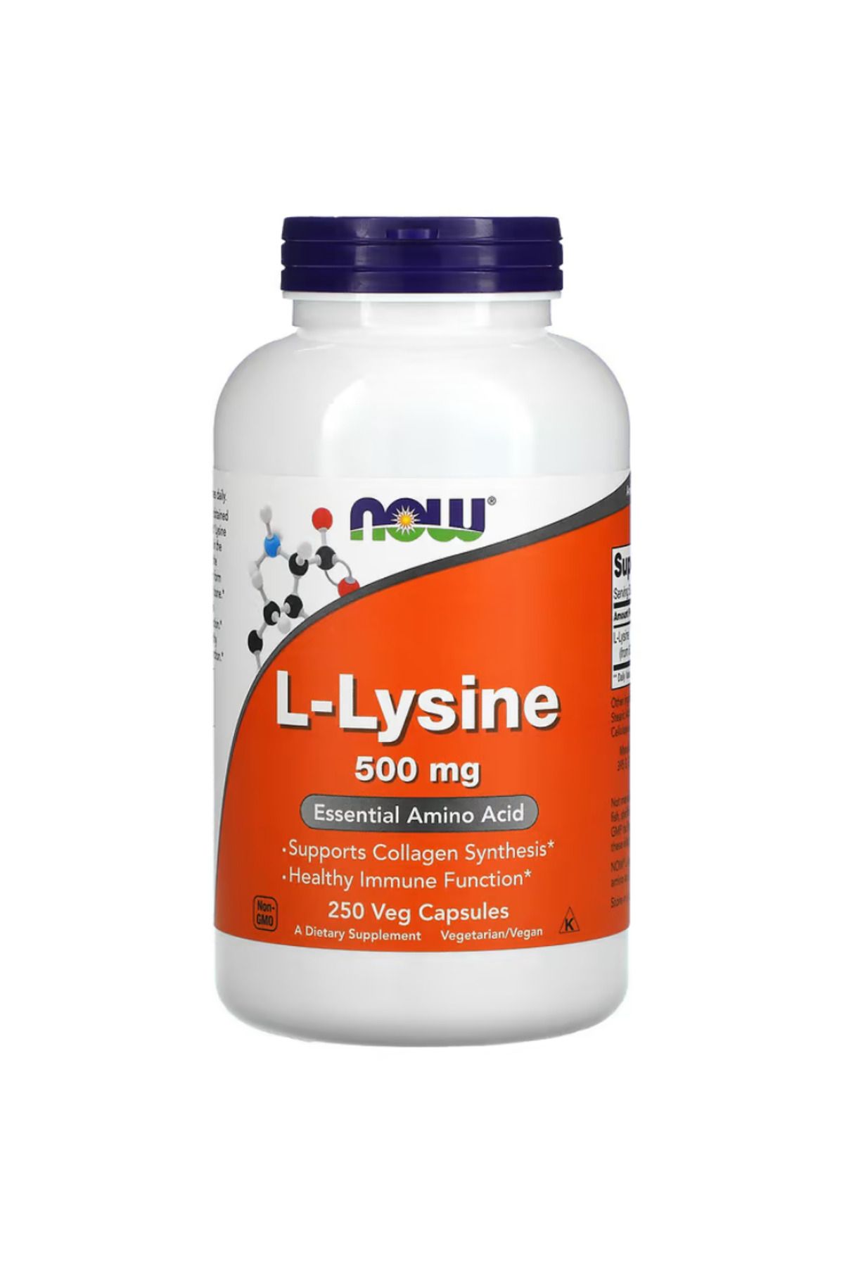 Now Foods , L-Lysine, 500 mg, 250 Veg Capsules