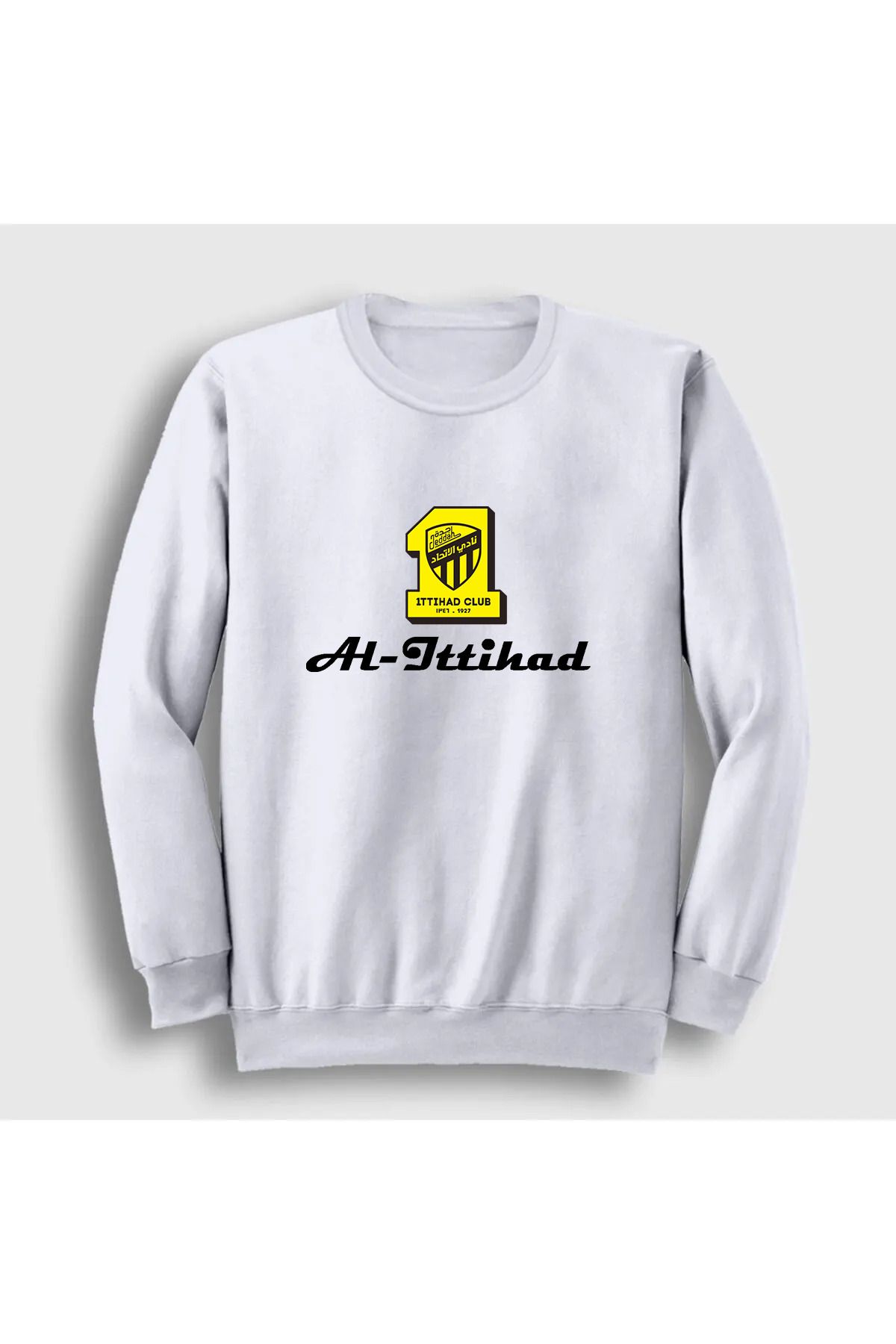 Pisa Art Al İttihad Ön Orta Yazı Tasarımlı Taraftar Sweatshirt