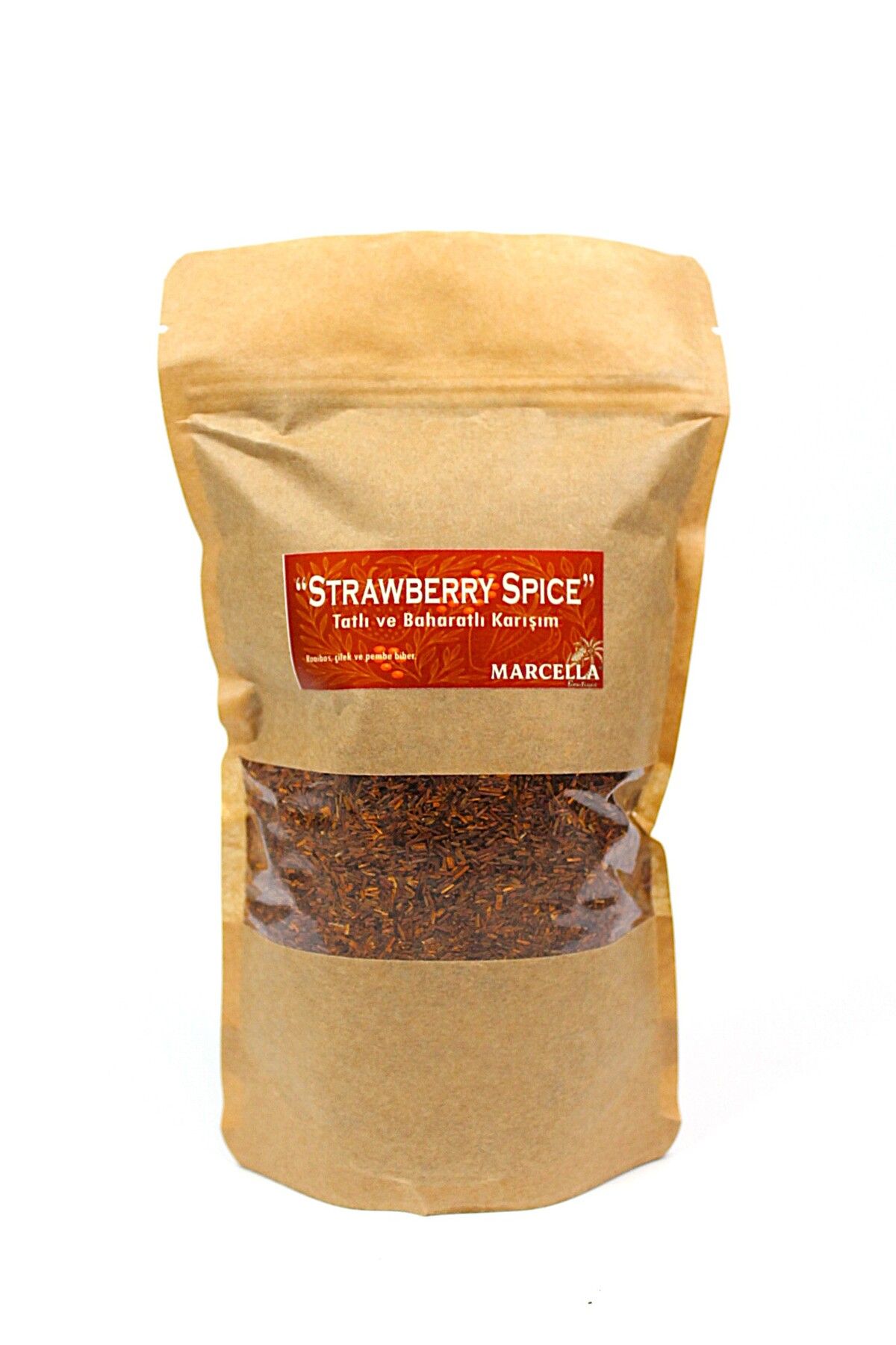 Marcella Goods "Strawberry Spice" - Çilek ve Pembe Biberli Rooibos Karışımı | 200g