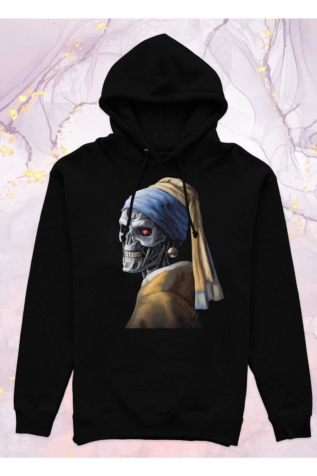 Pisa Art Terminator (terminatör) - Cepsiz Kapüşonlu Sweatshirt