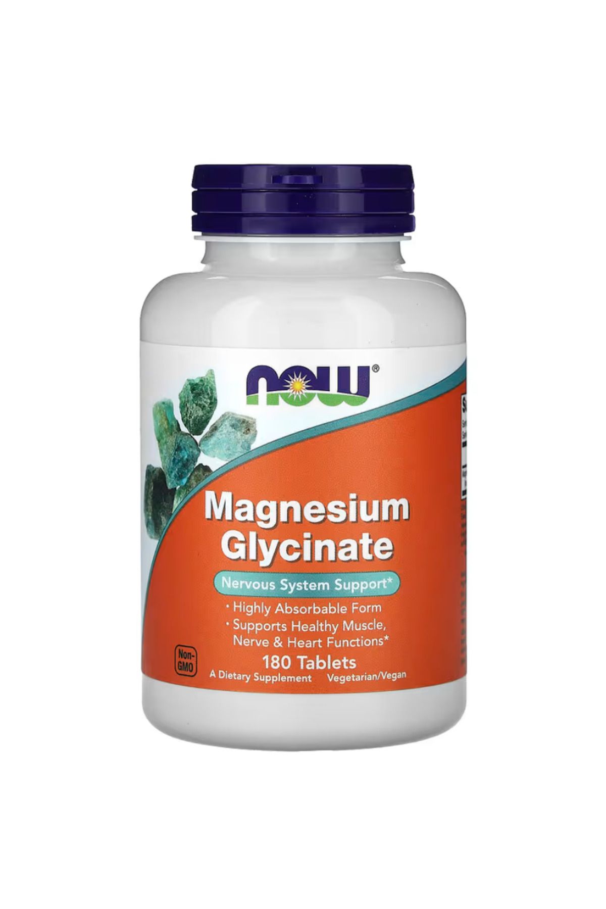 Now Foods , Magnesium Glycinate, 200 mg, 180 Tablets (100 mg per Tablet)