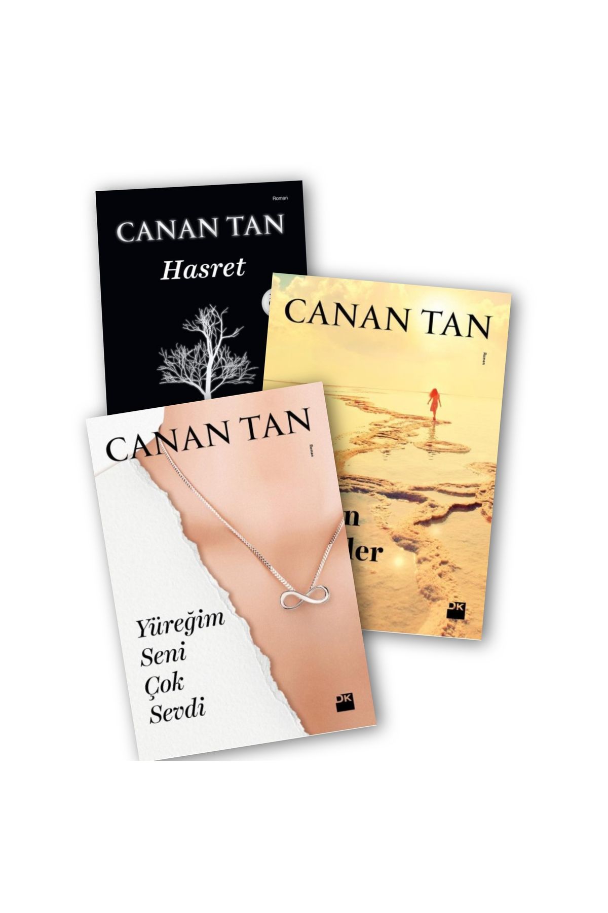 Doğan Kitap Hasret - En Son Yürekler Ölür - Yüreğim Seni Çok Sevdi Canan Tan 3 lü Kitap Seti