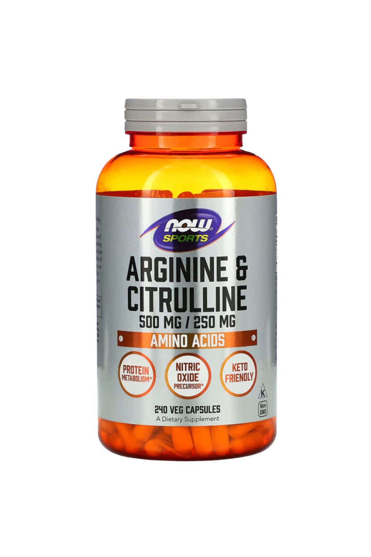 Now Foods , Sports, Arginine & Citrulline, 240 Veg Capsules