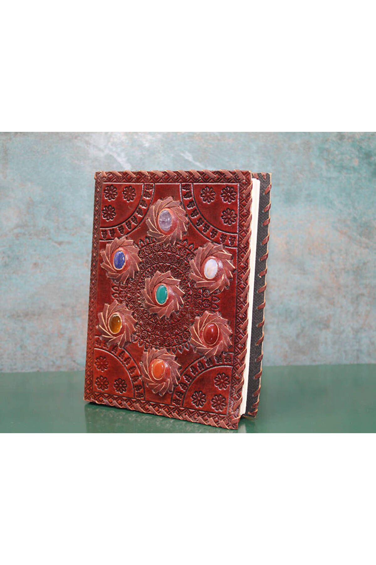 Vexahome Taşlı Deri Defter Model 10