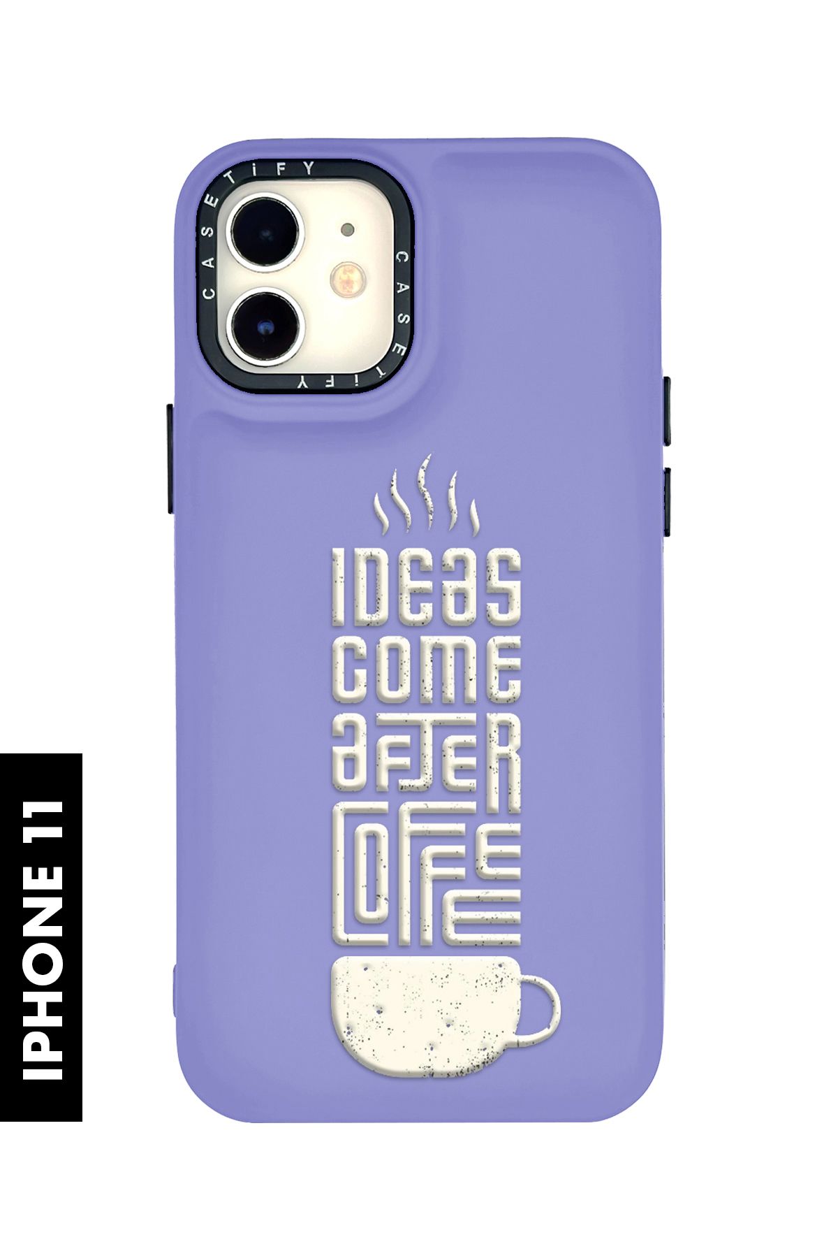 mooodcase iPhone 11 Uyumlu After Coffee Desenli Silikonlu Pillow Kılıf