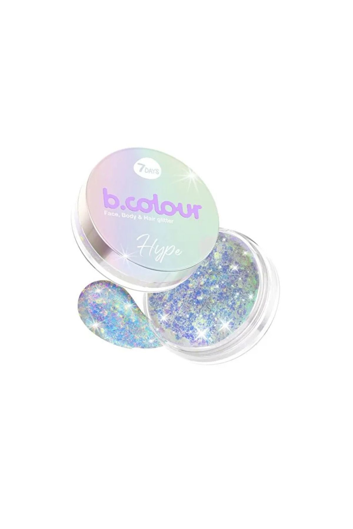 7DAYS B.colour Glitter - Yüz, Vücut Ve Saç, 02 Hype - 25 Gr