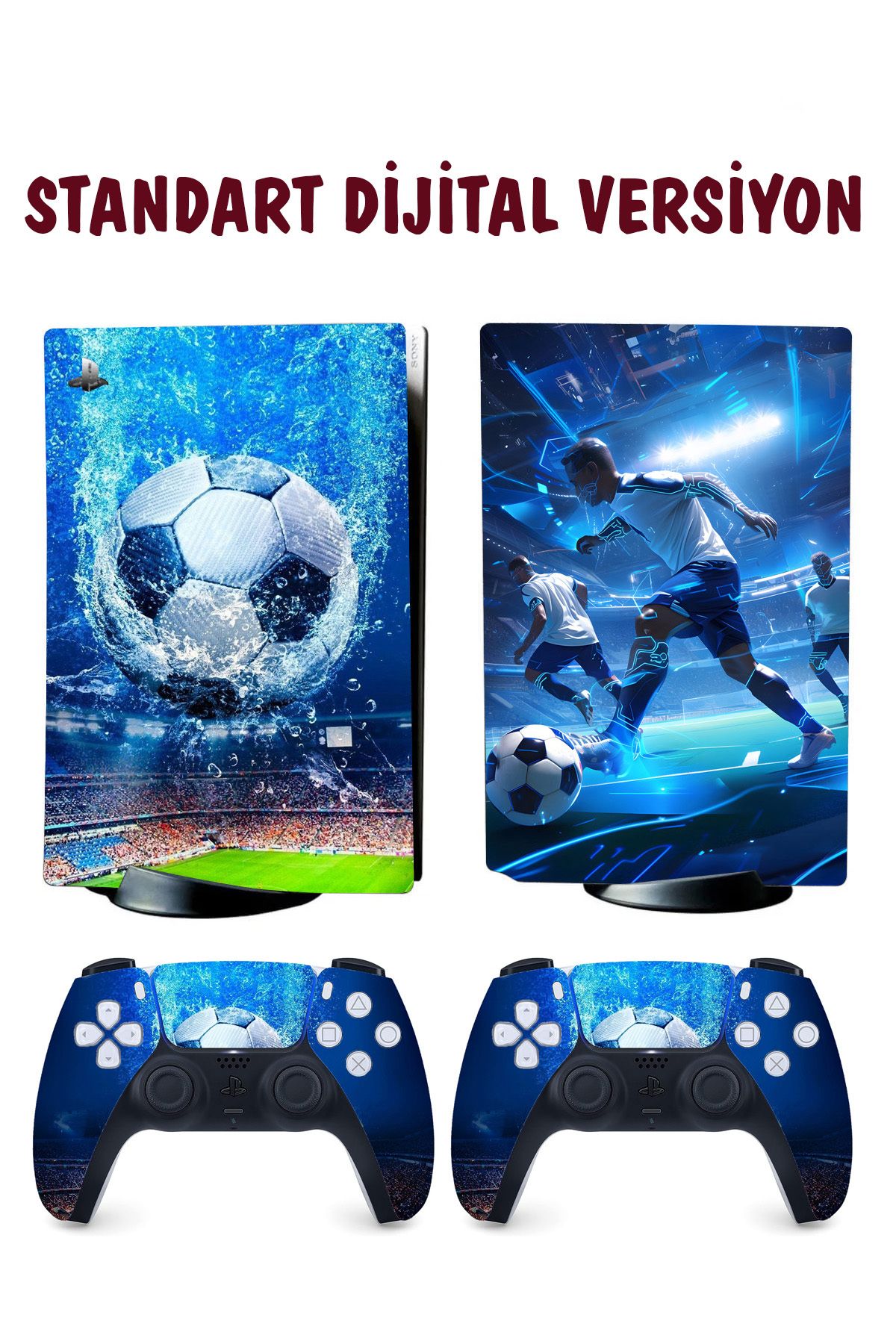 KT Decor Futbol Playstation 5 Full Sticker Kaplama Seti