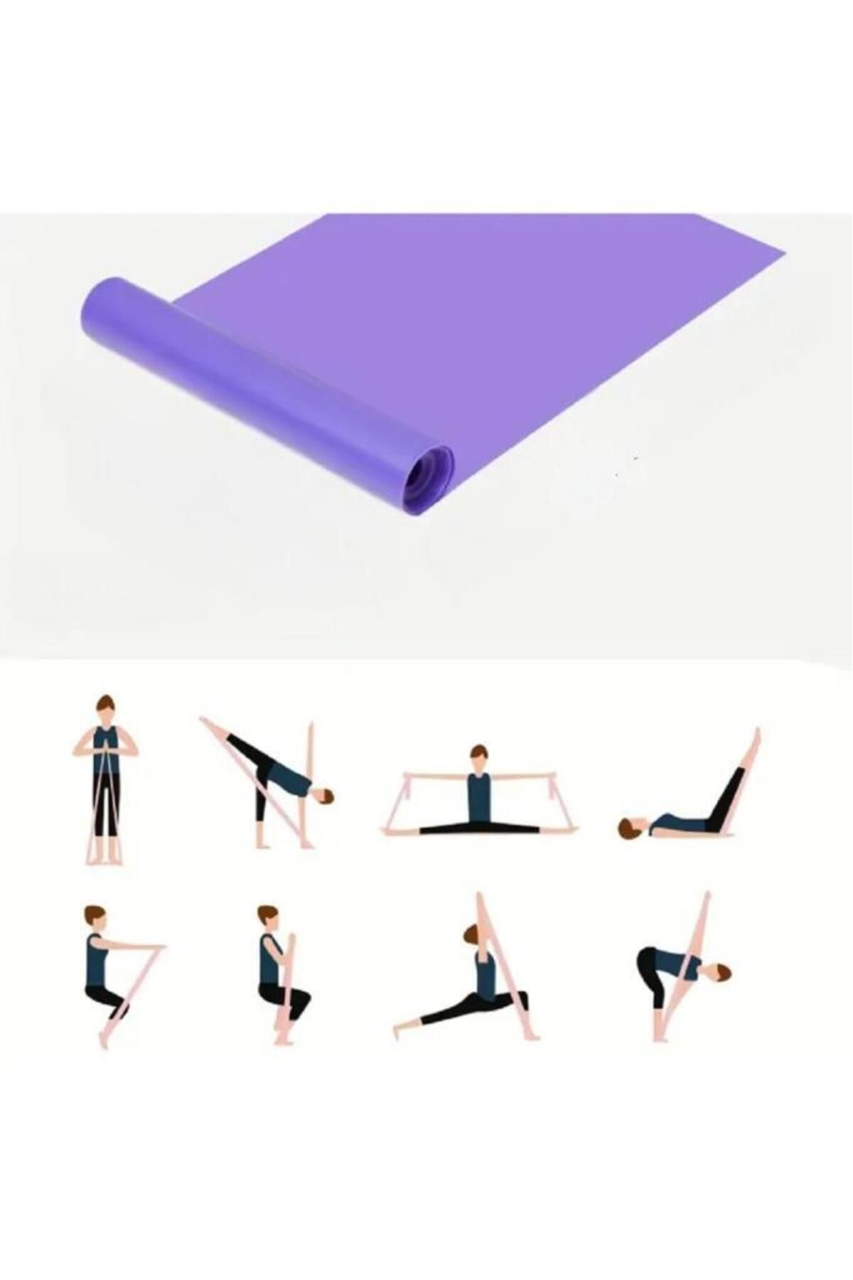 Nirnisa Pilates Bandı Plates Yoga Egzersiz Direnç Lastiği Ev Spor Lateks Bant 119 x 14.7 cm