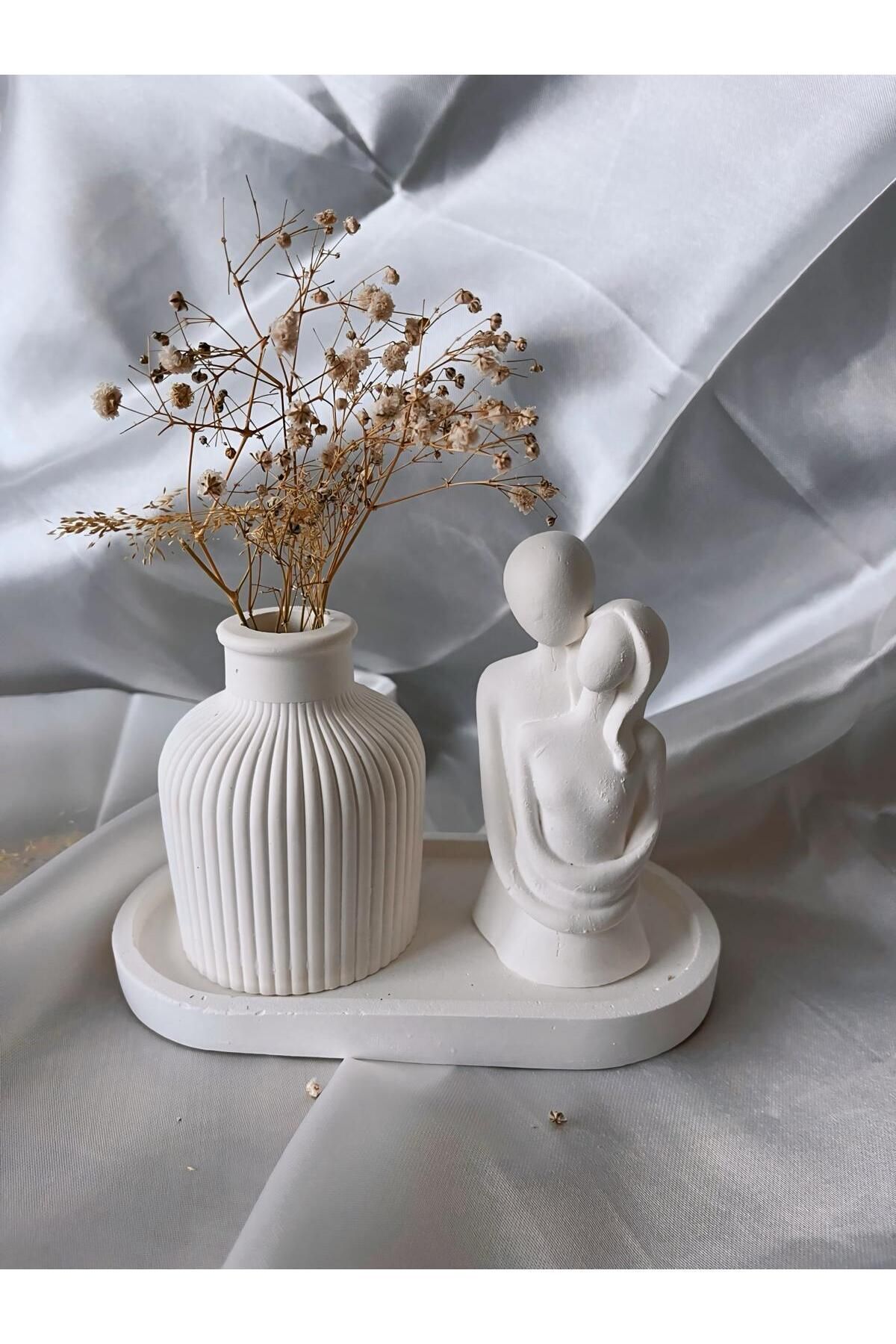 SerenityHaven Dekoratif Vazo Ve Biblo Seti