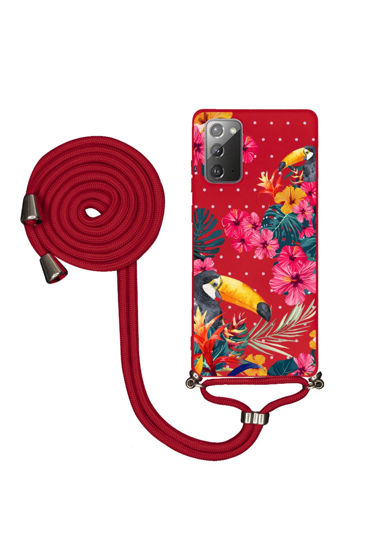 Royaleks Samsung Note 20 İpli Lansman Kılıf - Tropical
