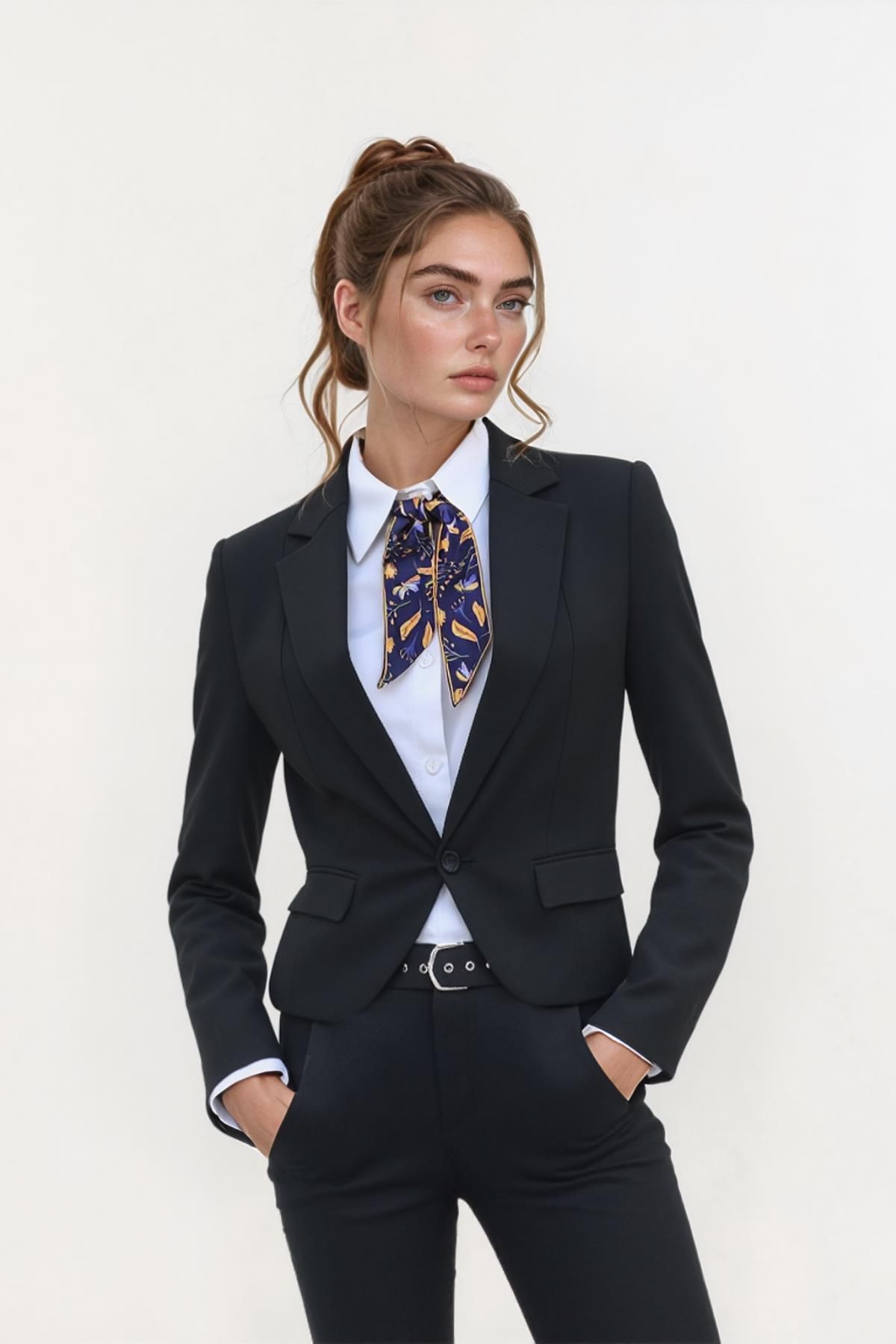 Walkenzo Vintage Bohem Çiçek Desenli Özel Tasarım Çanta Bileklik Saç Çok Amaçlı Kadın Kelebek Fular