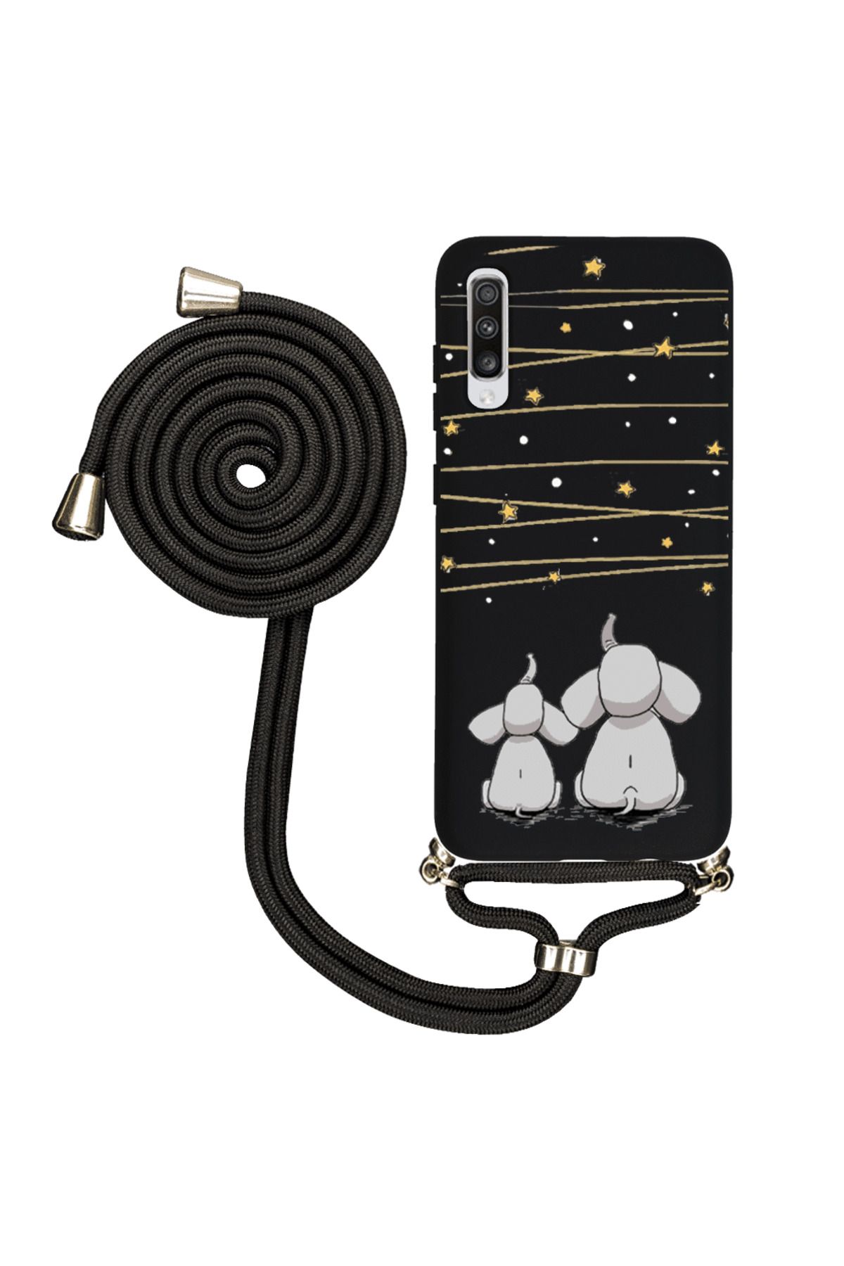 Royaleks Samsung A70 İpli Lansman Kılıf - Elephants And The Stars