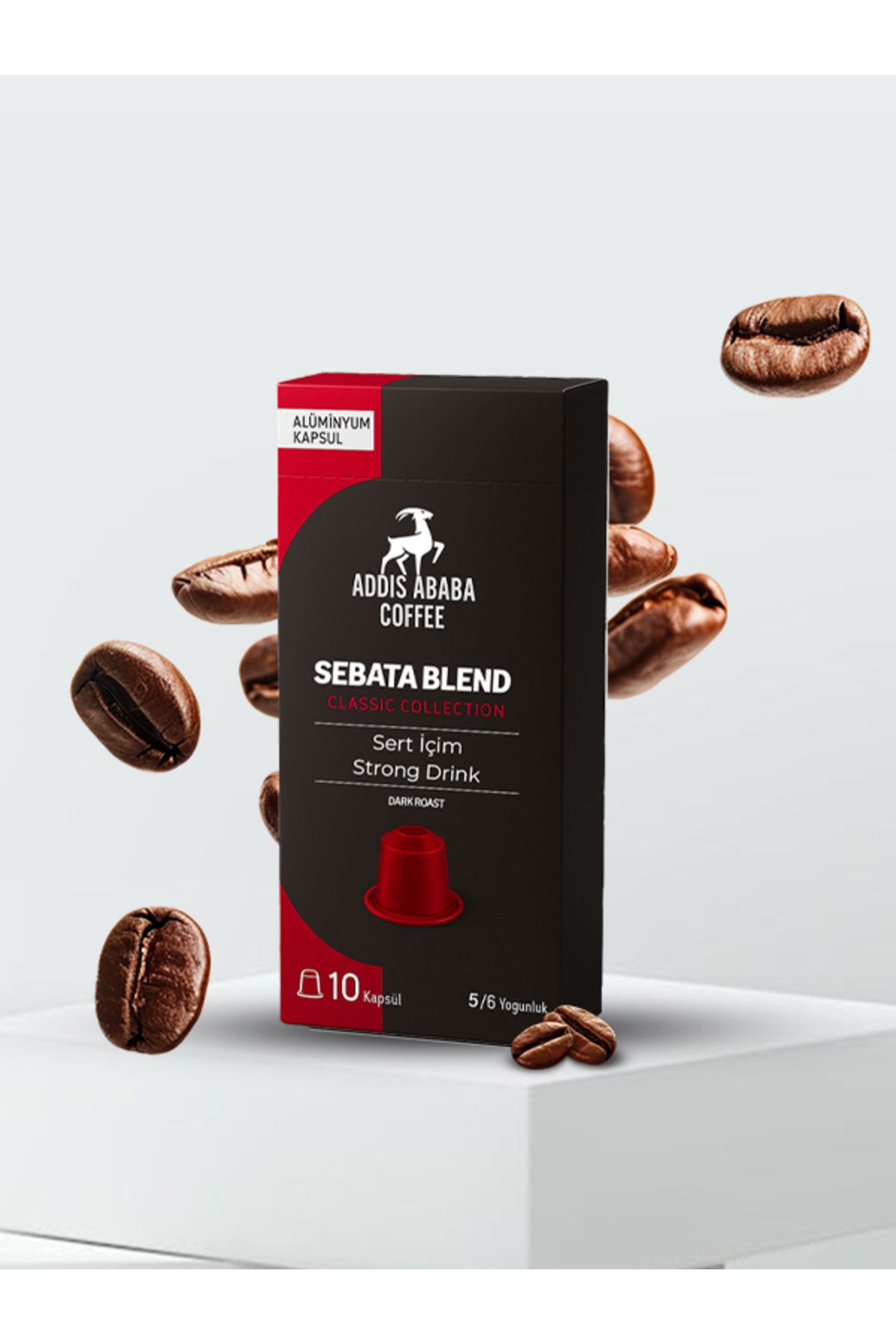 Addis Ababa Coffee Sebata Blend Kapsül Kahve 10'lu ( Nespresso Uyumlu Alüminyum Kapsül Kahve )
