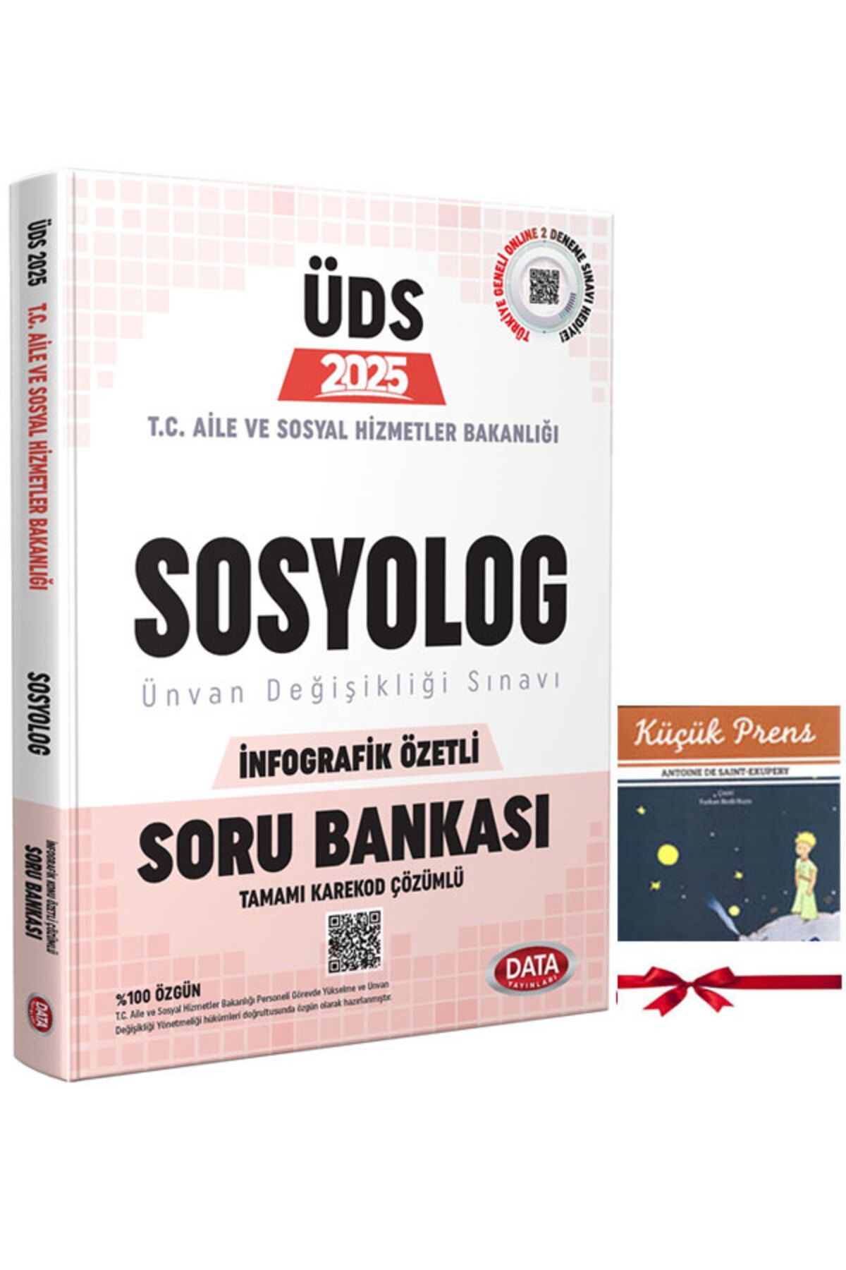 Data Yayınları 2025 ÜDS Aile ve Sosyal Hizmetler Bakanlığı Sosyolog İnfografik Özetli Karekod Çözümlü Soru Kitabı