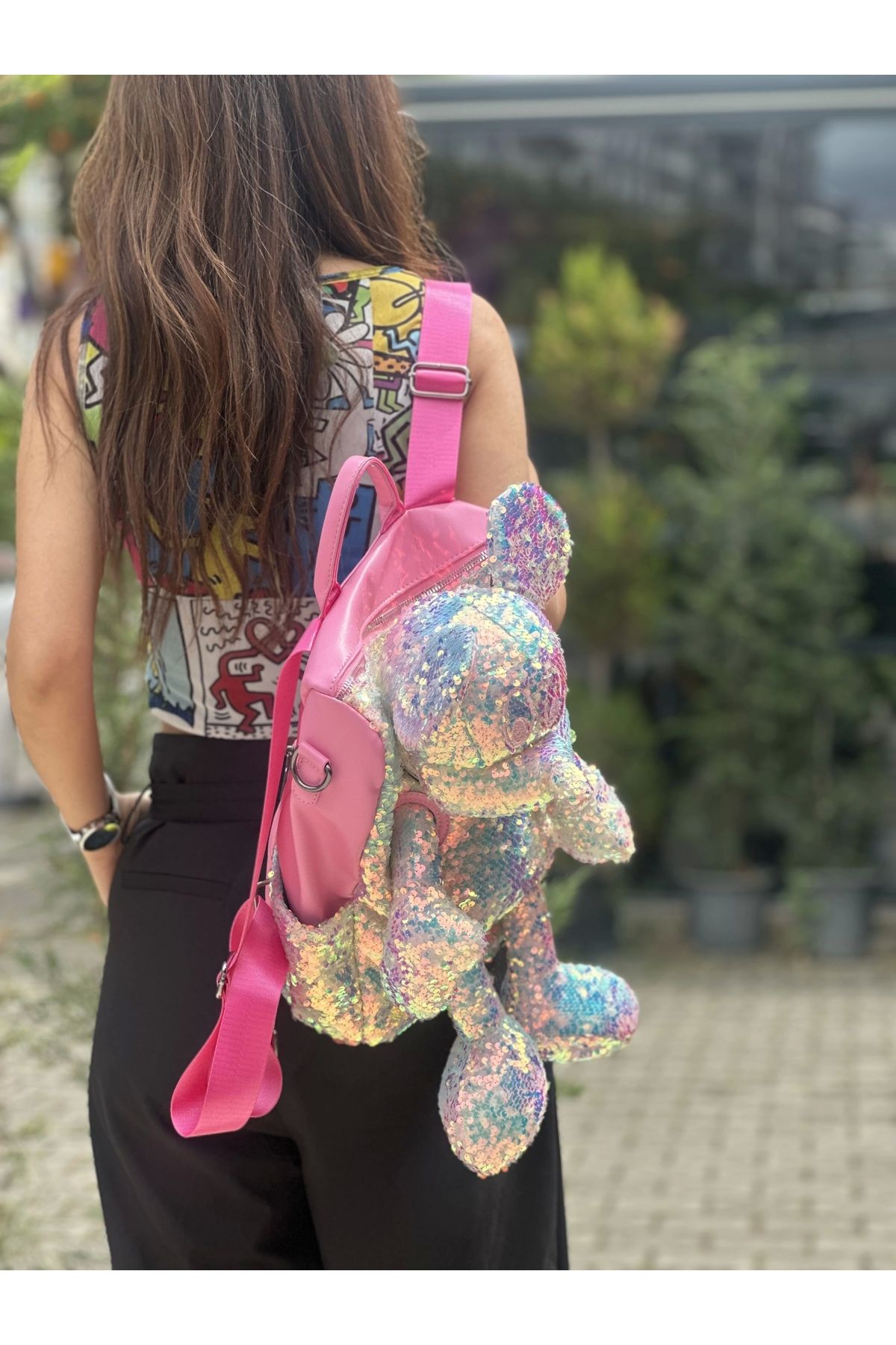 Style MICKEY IŞILTILI ÇANTA