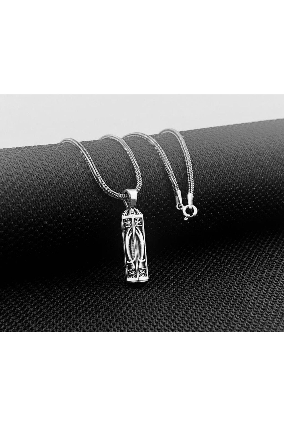 shop Zülfikar Kebir Dualı Cevşen 925 Ayar Gümüş Erkek Kolye