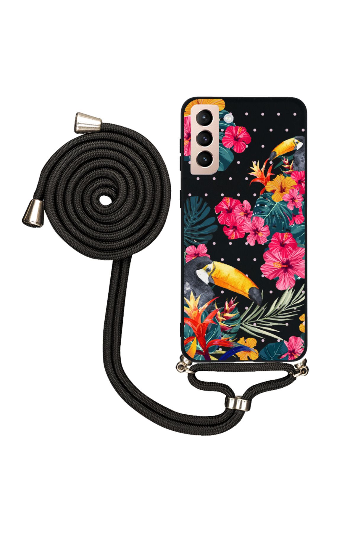 Royaleks Samsung S21 Plus İpli Lansman Kılıf - Tropical