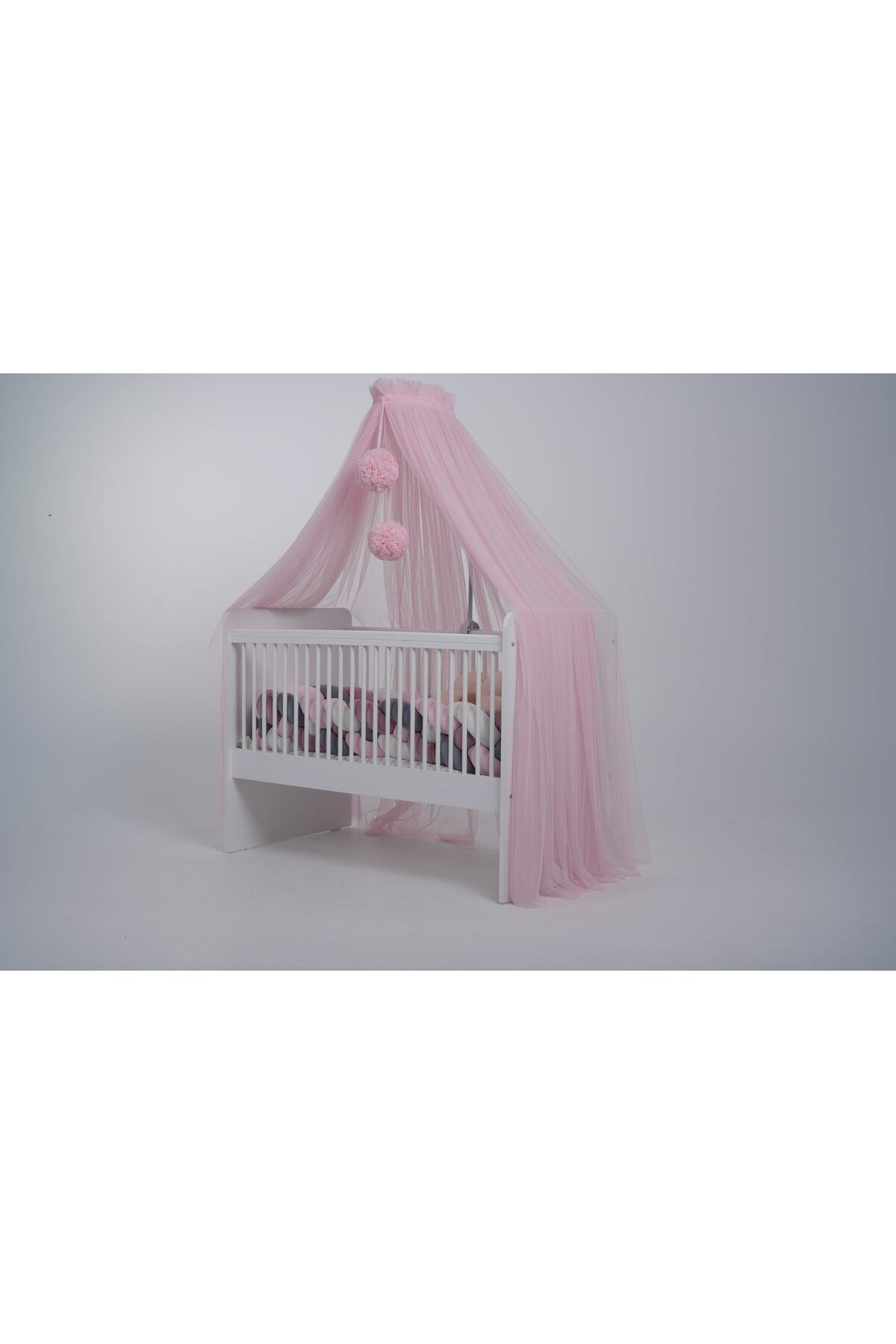 Afacanroom Bebek Beşik Cibinliği Tül Sineklik Baby Pink