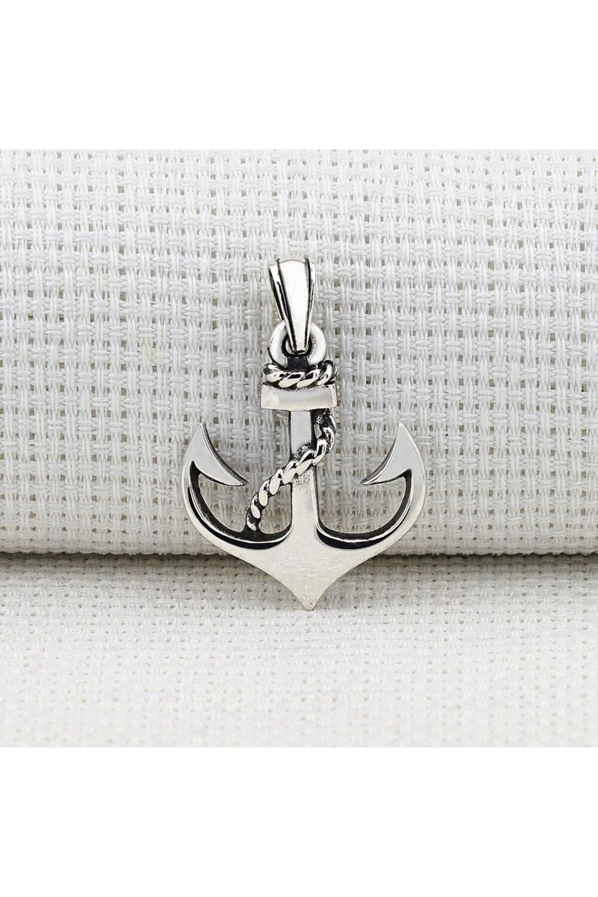 shop Çapa Tasarımlı 925 Ayar Gümüş Erkek Kolye Ucu