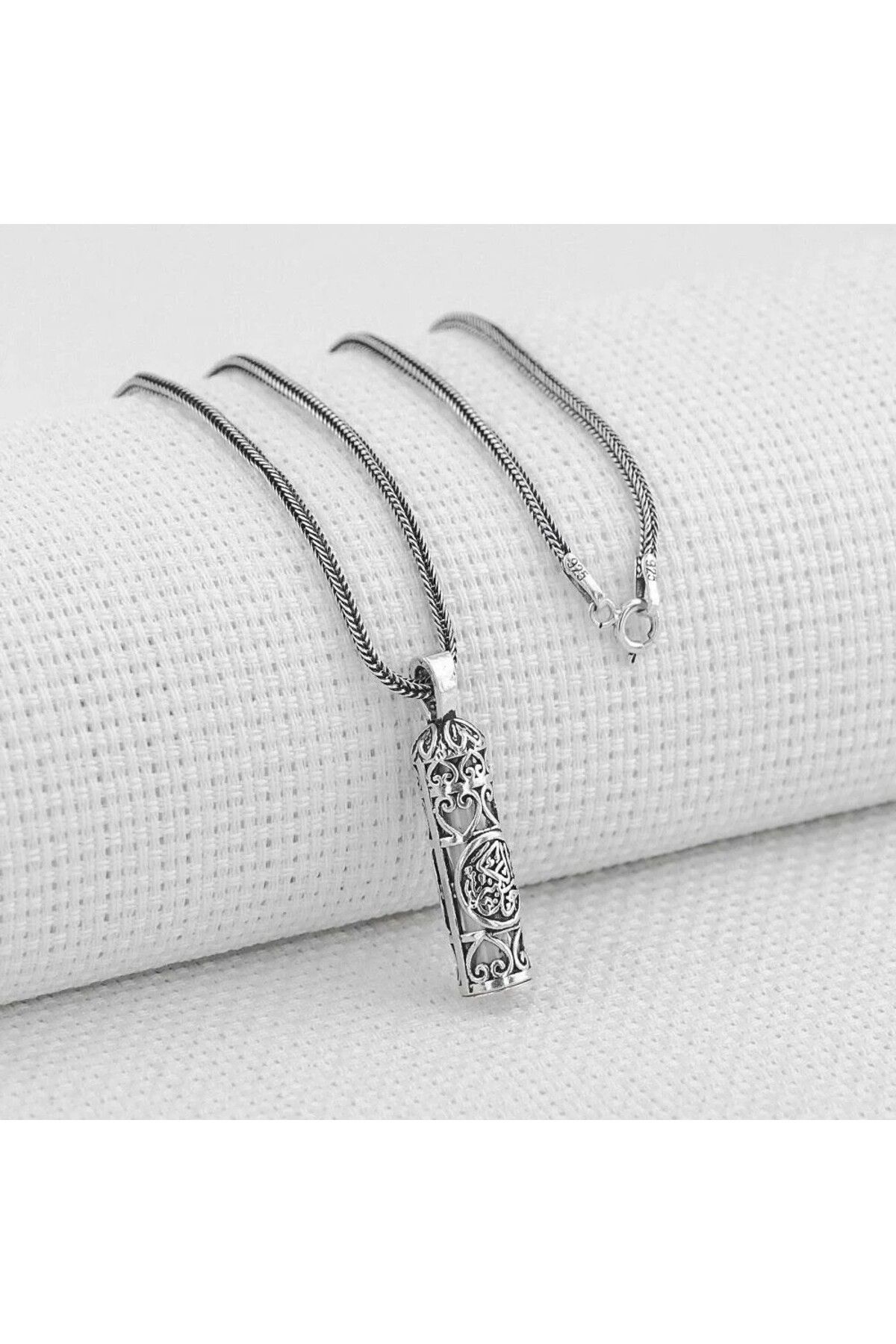 shop Kalın Zincirli Kebir Dualı Cevşen 925 Ayar Gümüş Erkek Kolye