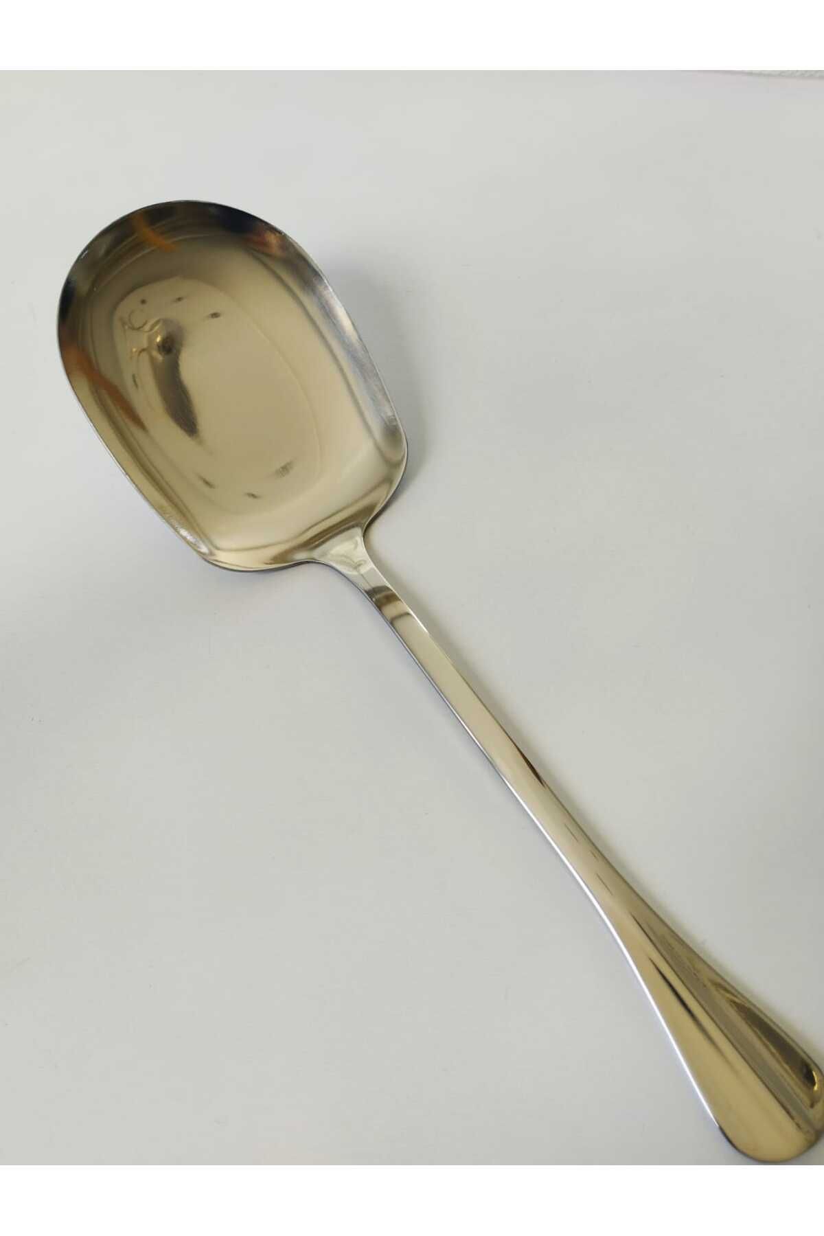Home 25cm çelik servis kaşığı