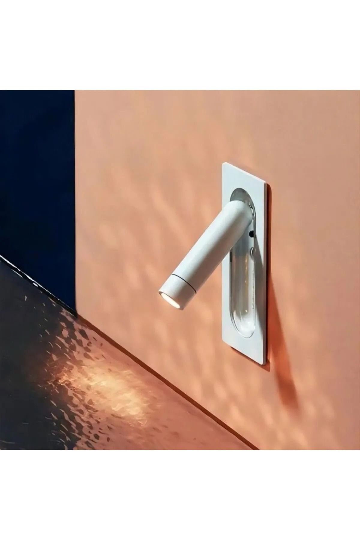 Avizen Lighting Project Yatak Başı Gömme Okuma Apliği Dahili Switch Anahtar İle Günışığı Ledli