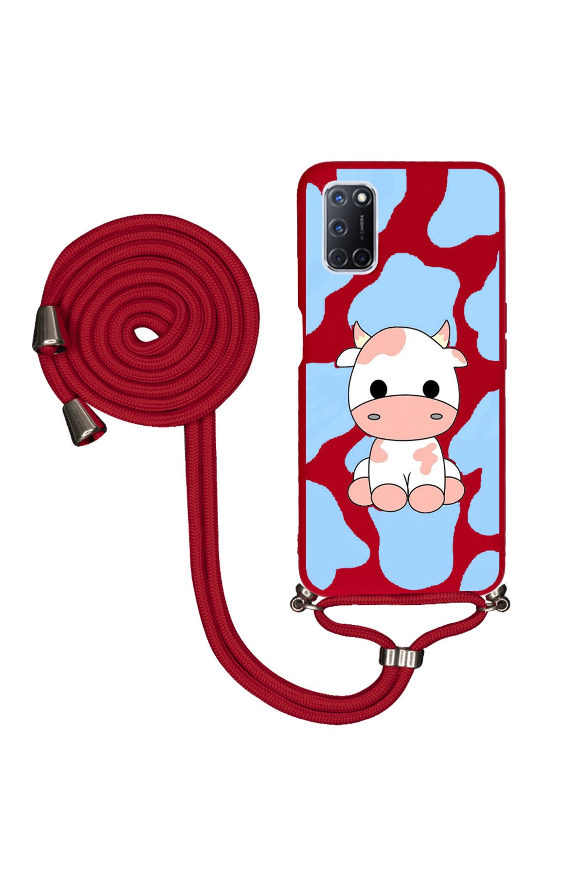 Royaleks Oppo A52 İpli Lansman Kılıf - İnek