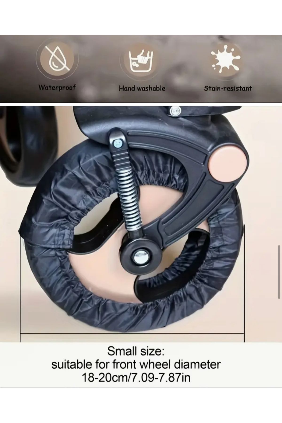 CoverPlus Bebek Arabası Tekerlek Kılıfı Kolay Temizlenir Toza Dayanıklı