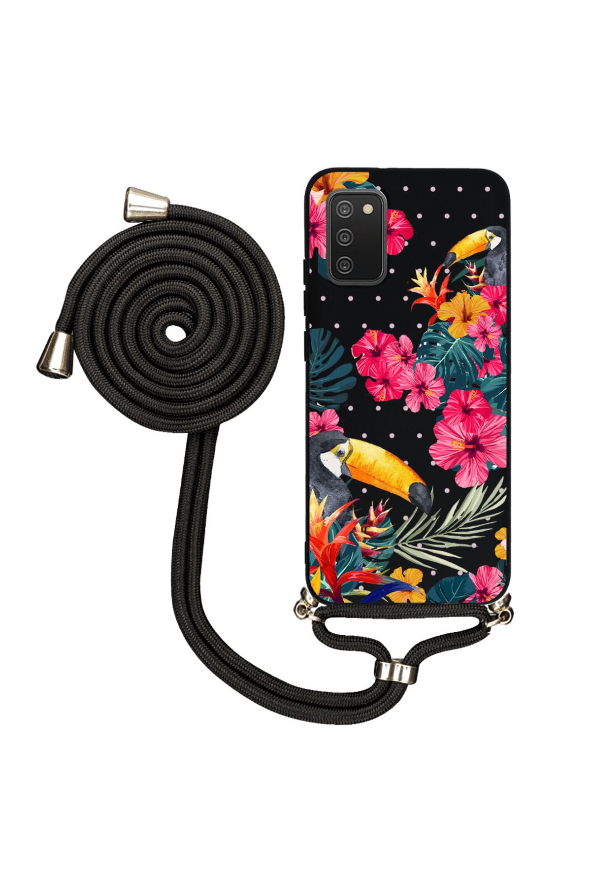 Royaleks Samsung A02s İpli Lansman Kılıf - Tropical