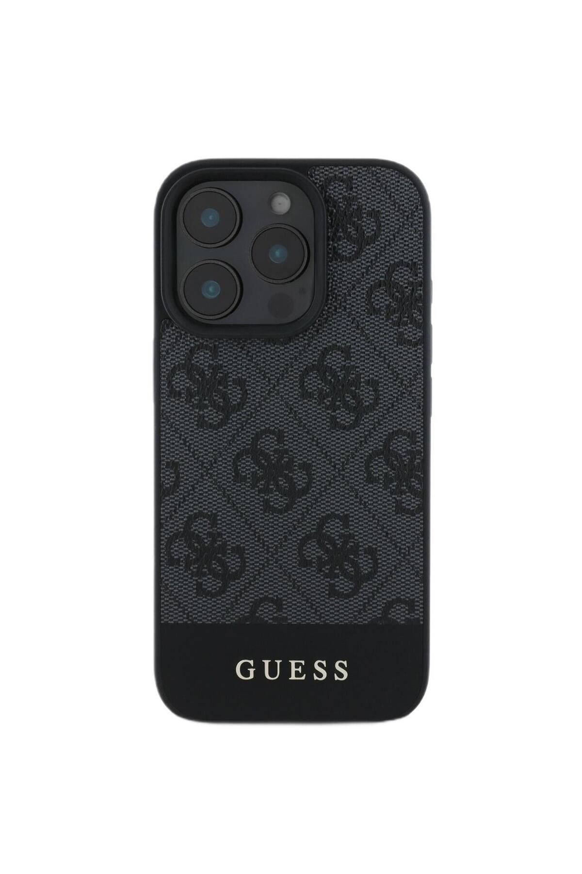 Guess-Husa 4G Stripe Logo iPhone 16 Pro Max Grey 2