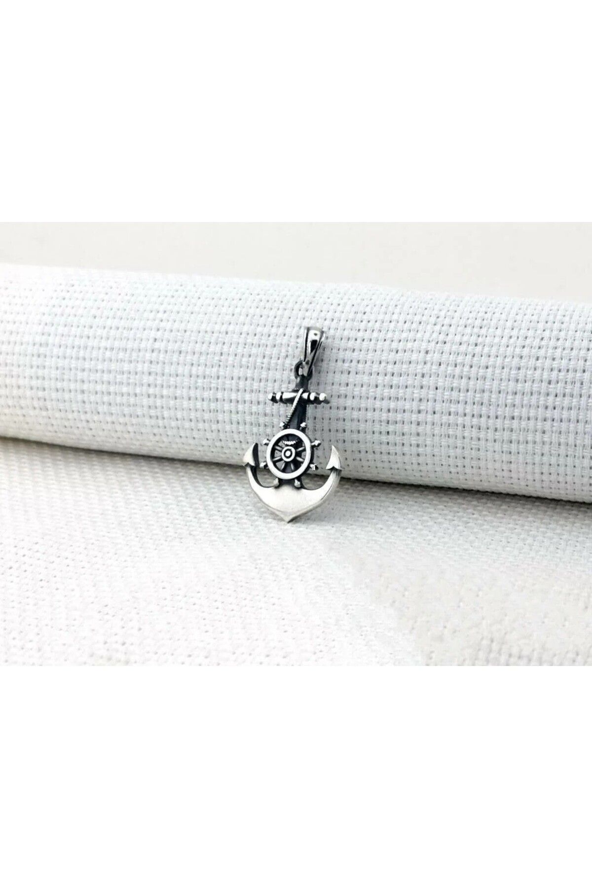 shop Çapa Dümen Tasarımlı 925 Ayar Gümüş Erkek Kolye Ucu